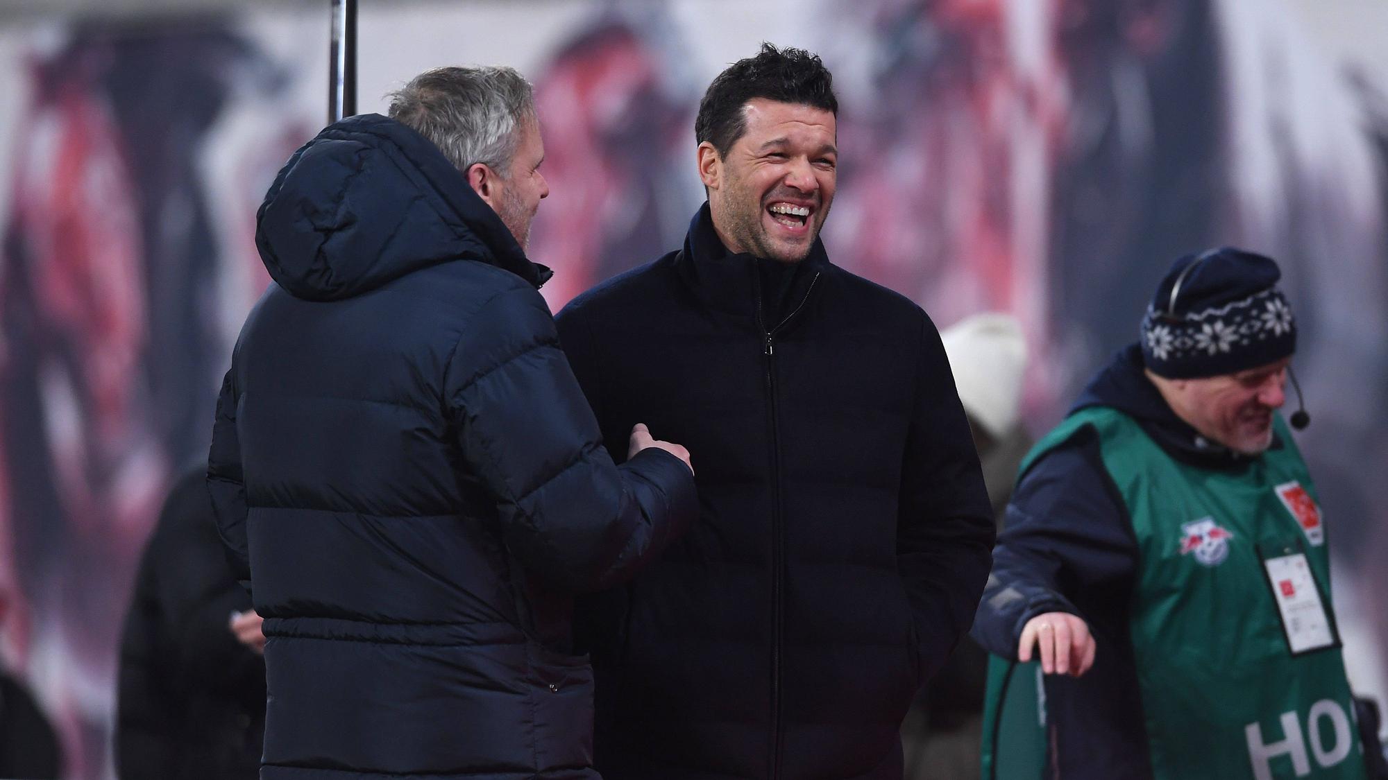 Didi Hamann und Michael Ballack im Gespräch.