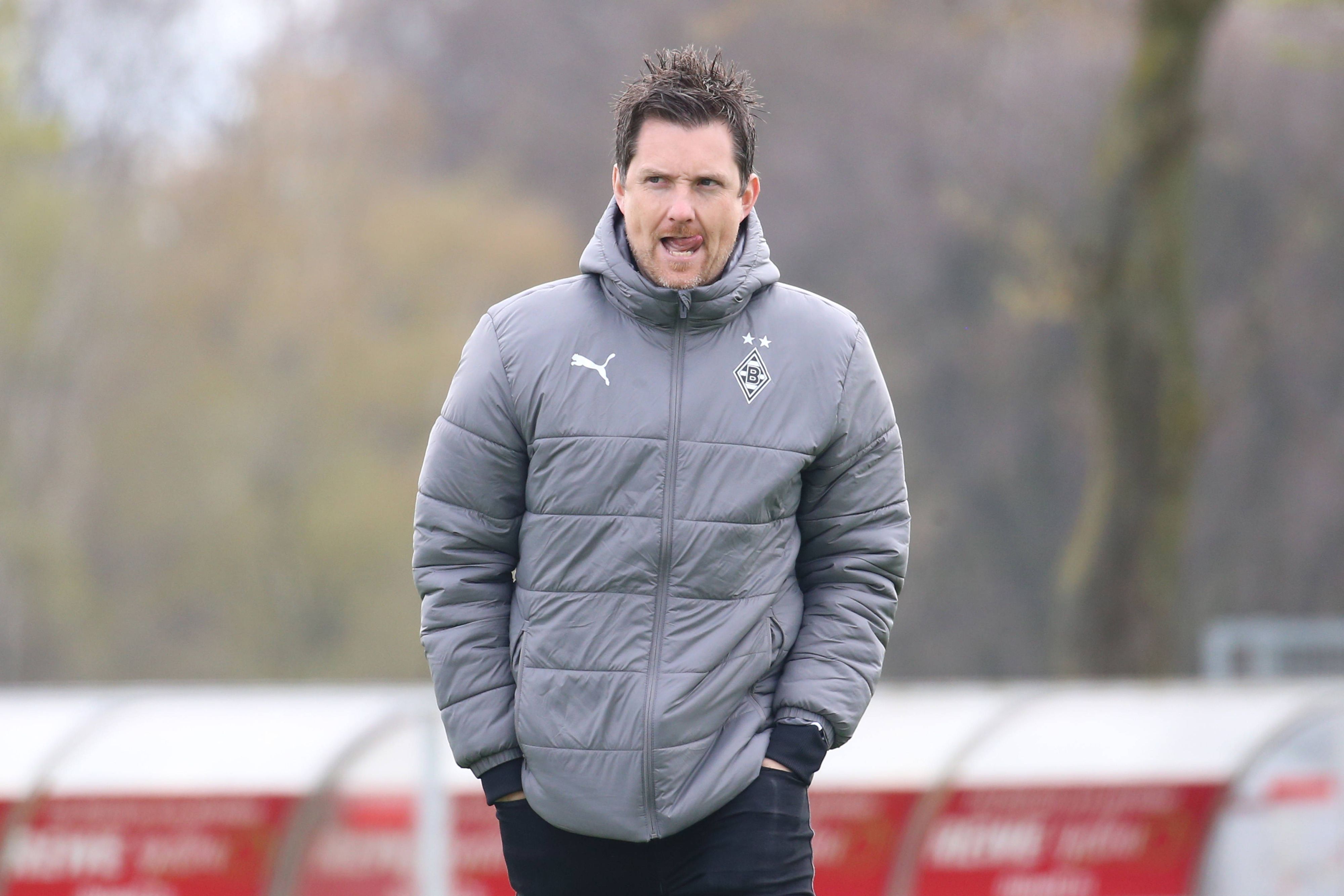 Mirko Sandmöller, Nachwuchschef von Borussia Mönchengladbach, bei einem Spiel der U23.