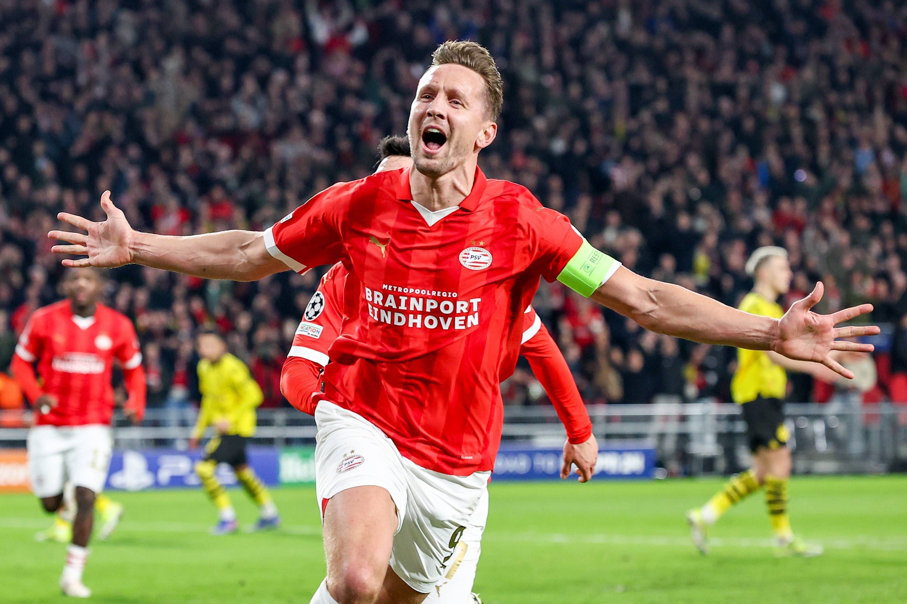 Luuk de Jong beim Torjubel.