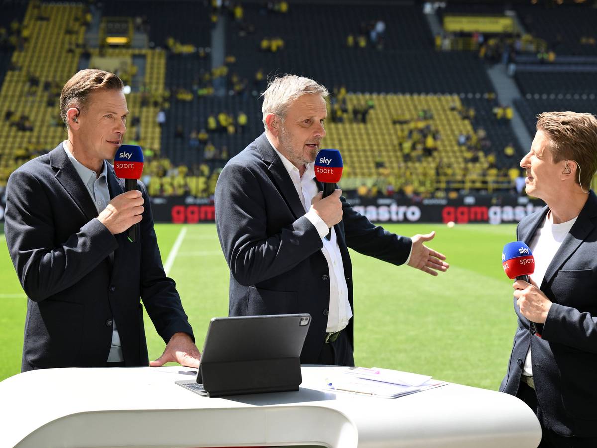 Experten des Pay-TV-Senders Sky in einer Runde.