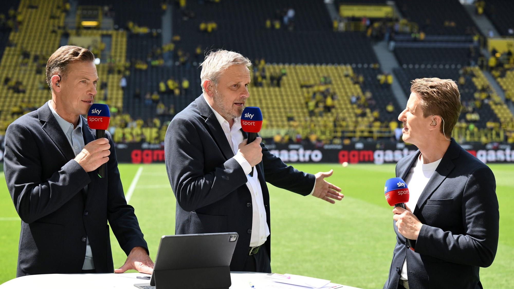 Experten des Pay-TV-Senders Sky in einer Runde.