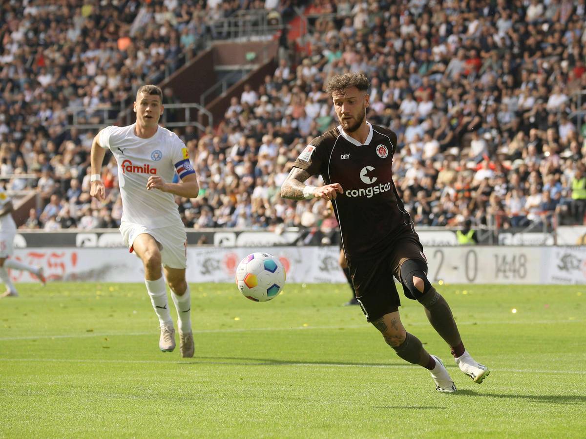 Marcel Hartel und Philipp Sander im Duell.