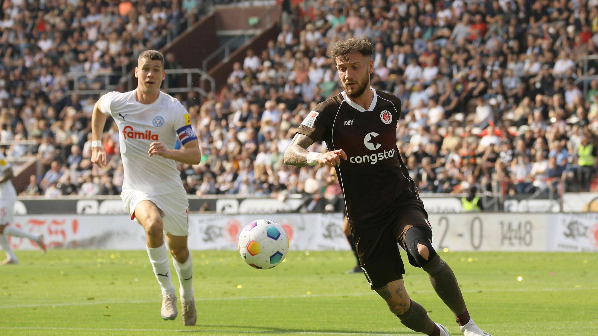 Marcel Hartel und Philipp Sander im Duell.