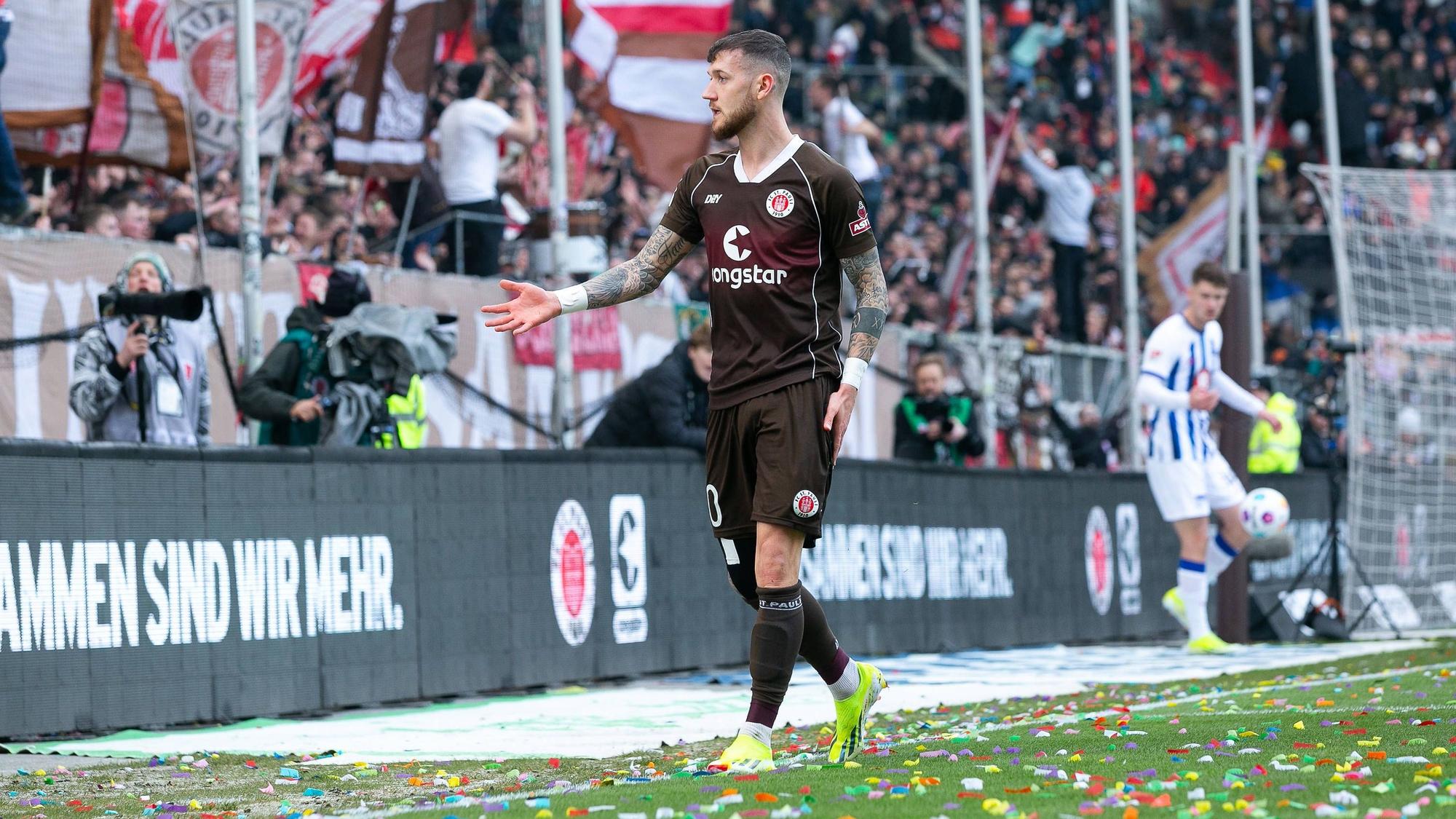 Marcel Hartel am Millerntor.