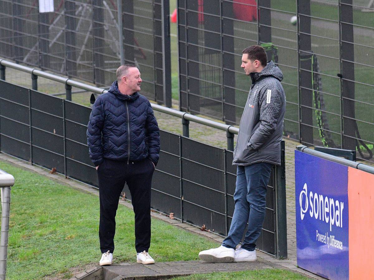 Die sportlichen Verantwortlichen von Borussia Mönchengladbach im Gespräch.