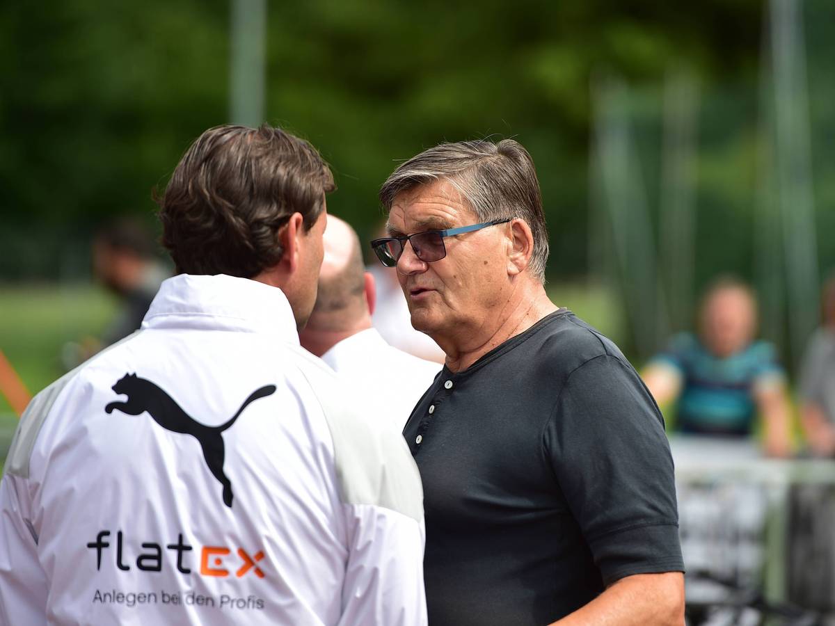 Hans Meyer im Gespräch mit Gerardo Seoane.