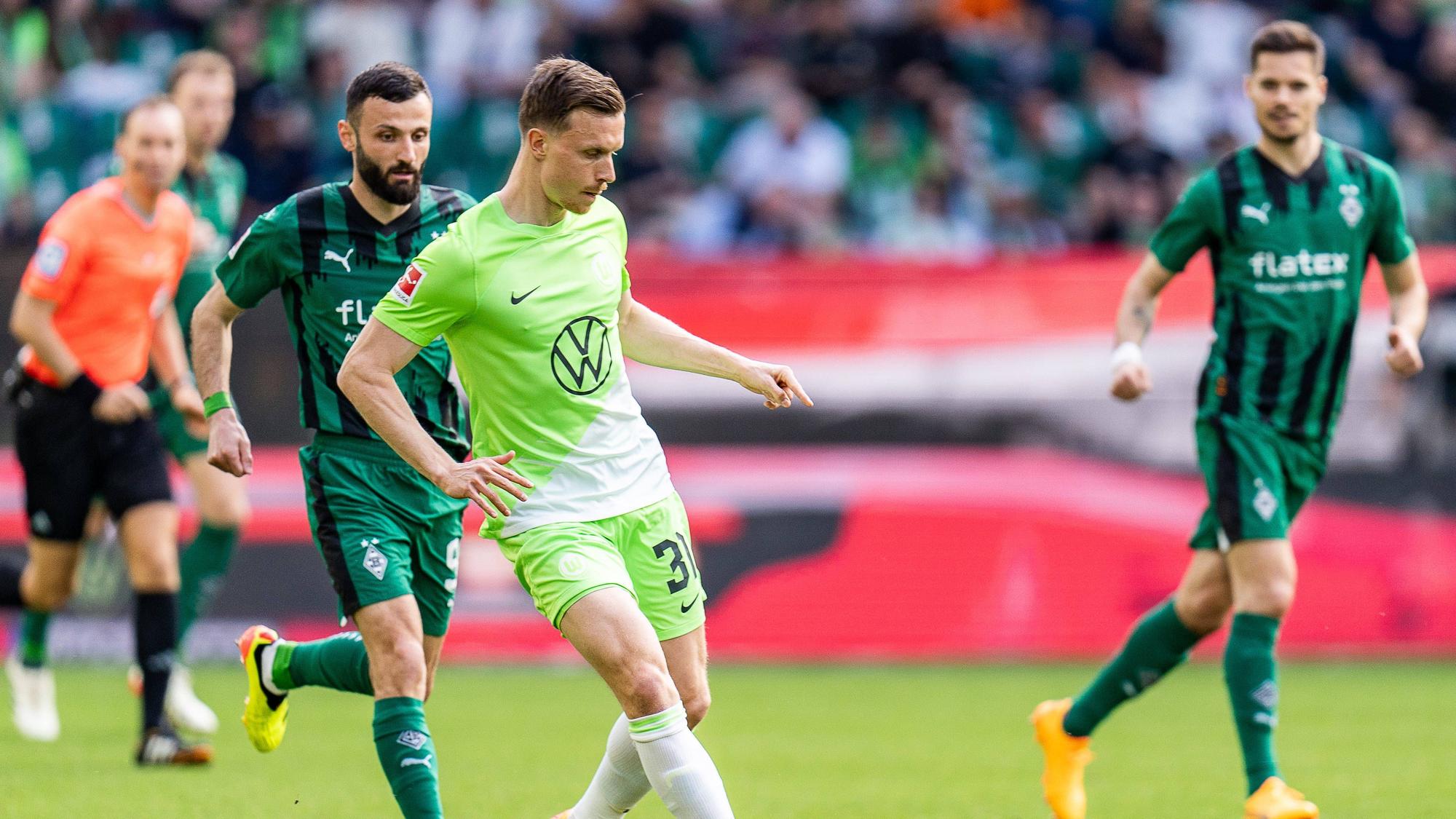 Yannick Gerhardt am Ball.