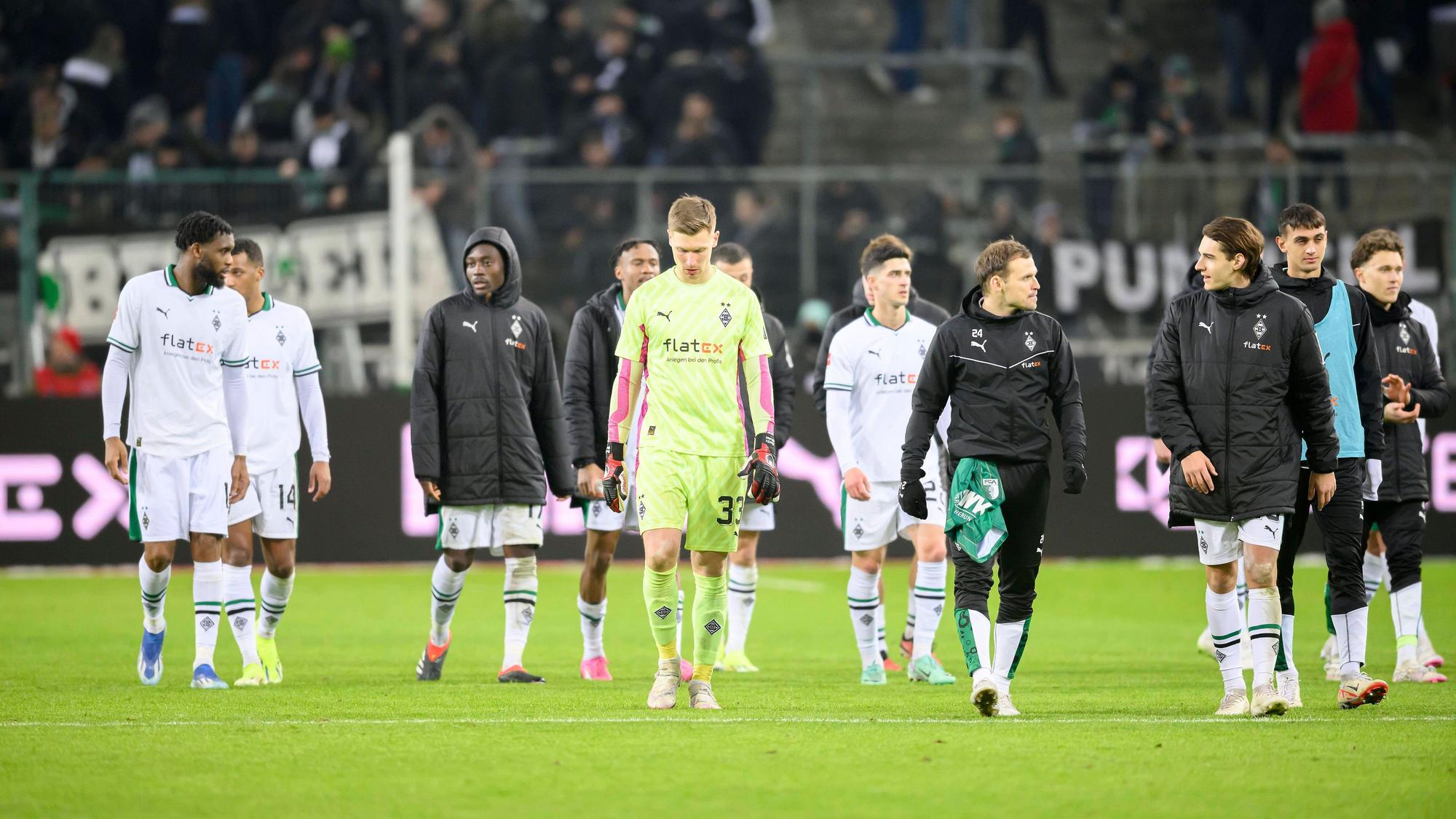 Die Borussia-Spieler bei einer Extrarunde.