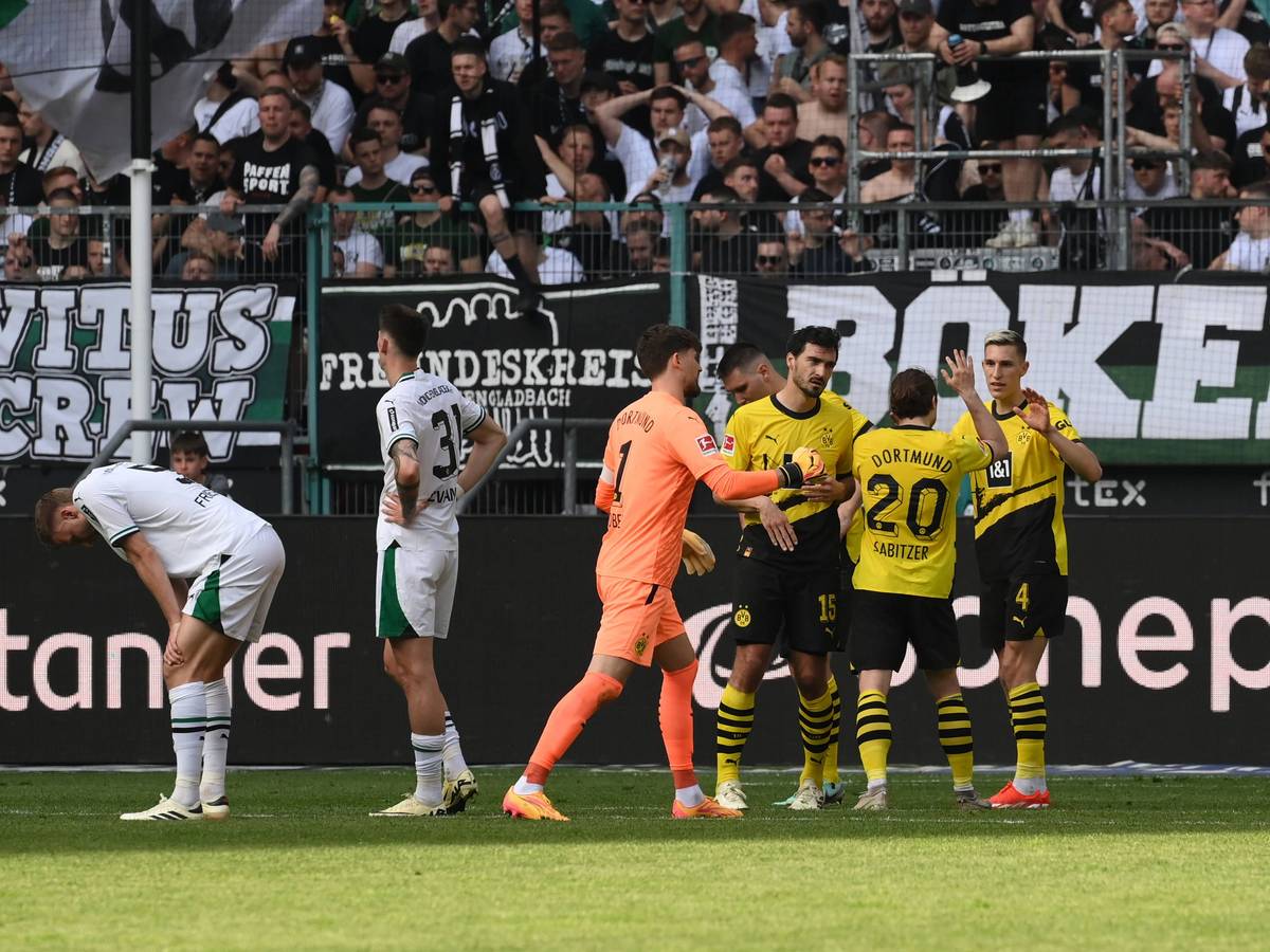 Profis von Borussia Mönchengladbach nach Niederlage niedergeschlagen.