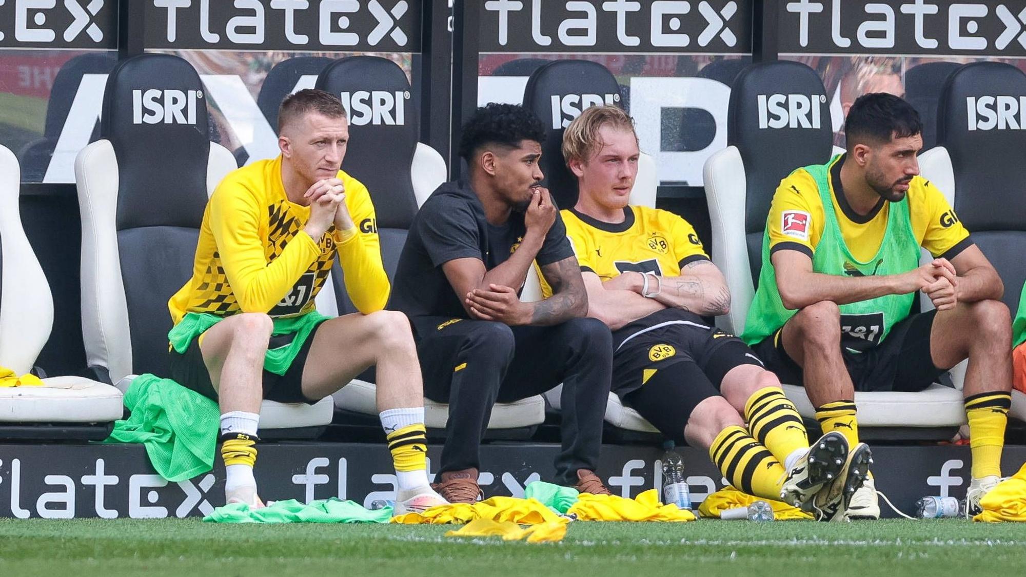 Marco Reus auf der BVB-Ersatzbank.