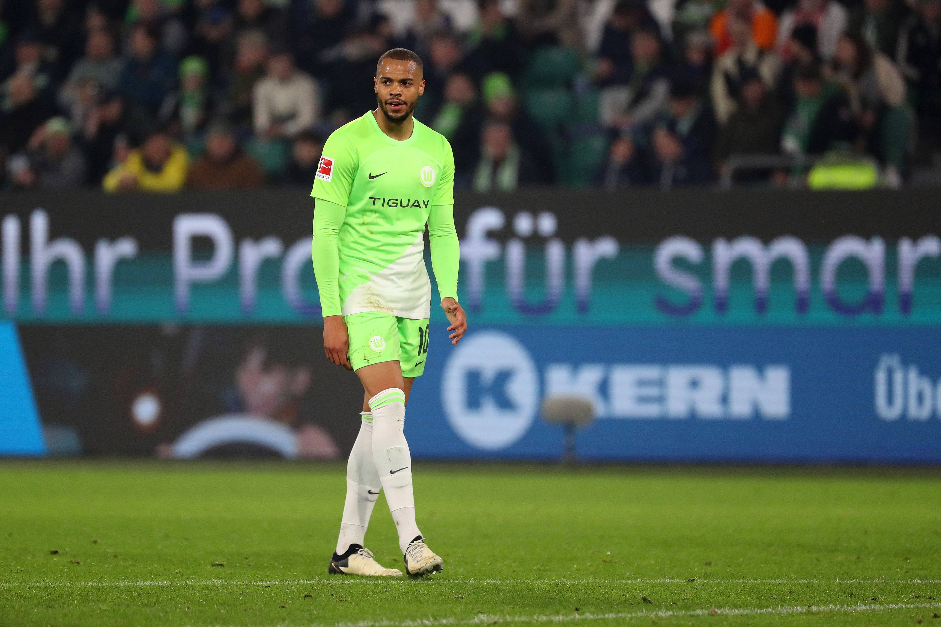 Lukas Nmecha im Wolfsburg-Trikot.