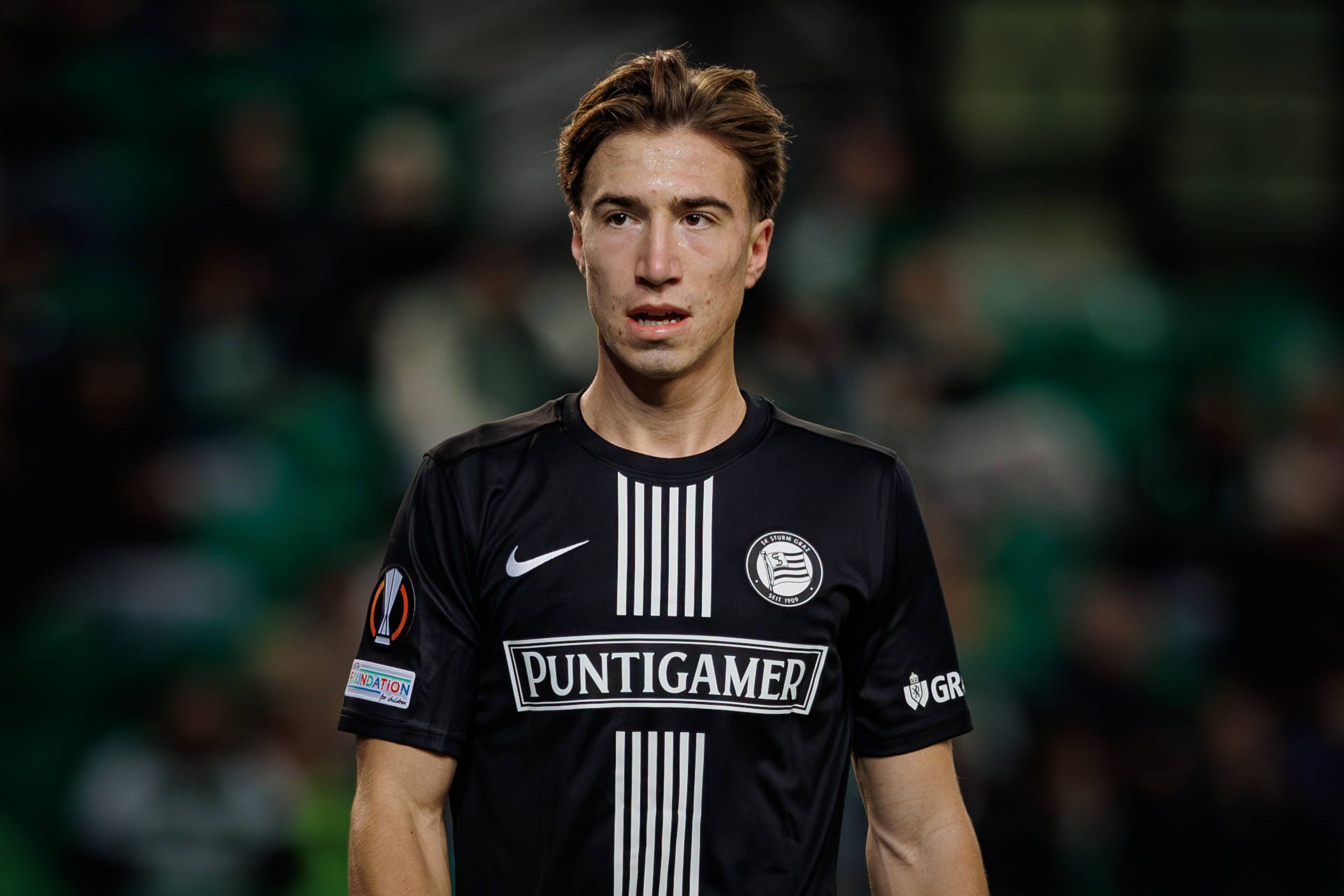 David Affengruber bei einem Spiel gegen Sporting Lissabon.