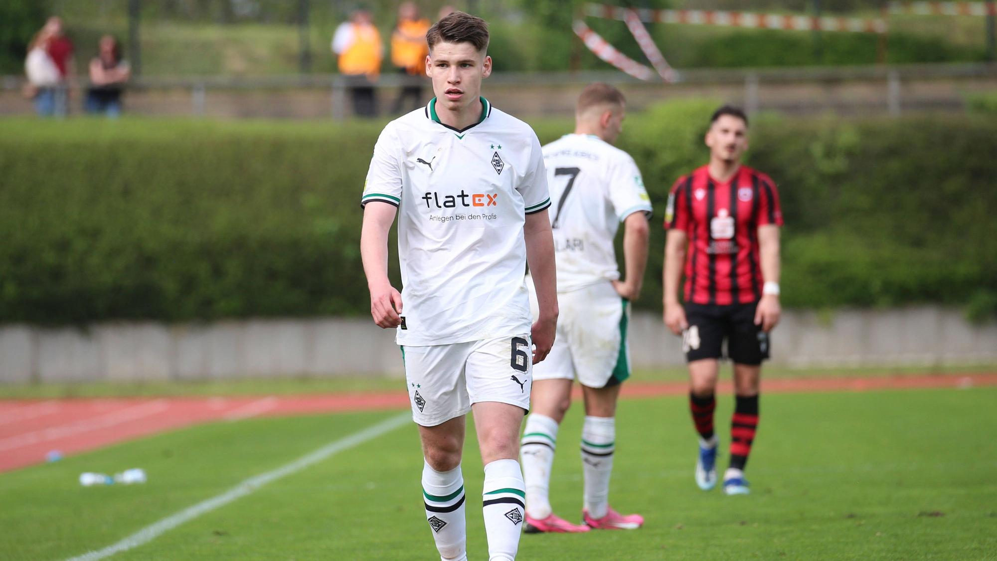 Lukas Ullrich bei einem Spiel der U23 von Borussia Mönchengladbach.
