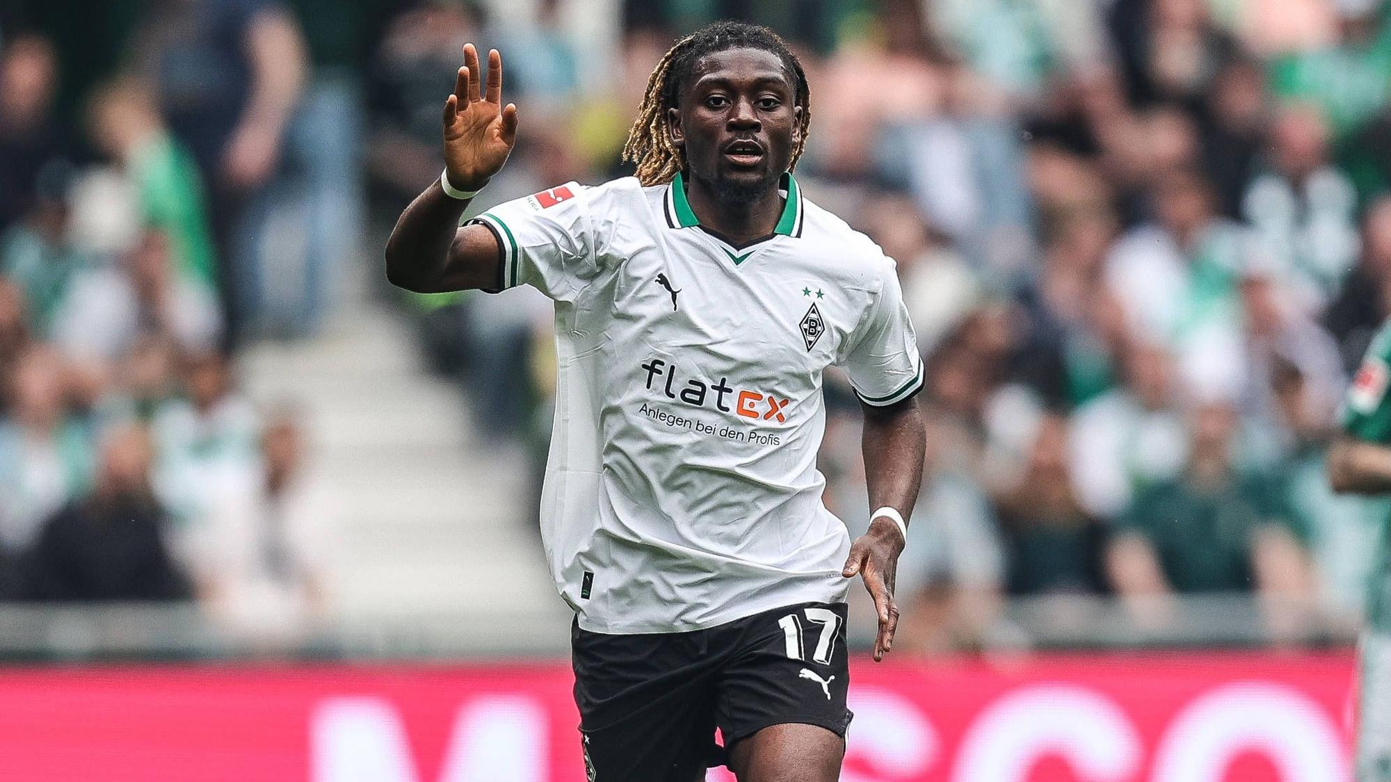 Manu Koné beim Spiel in Bremen.