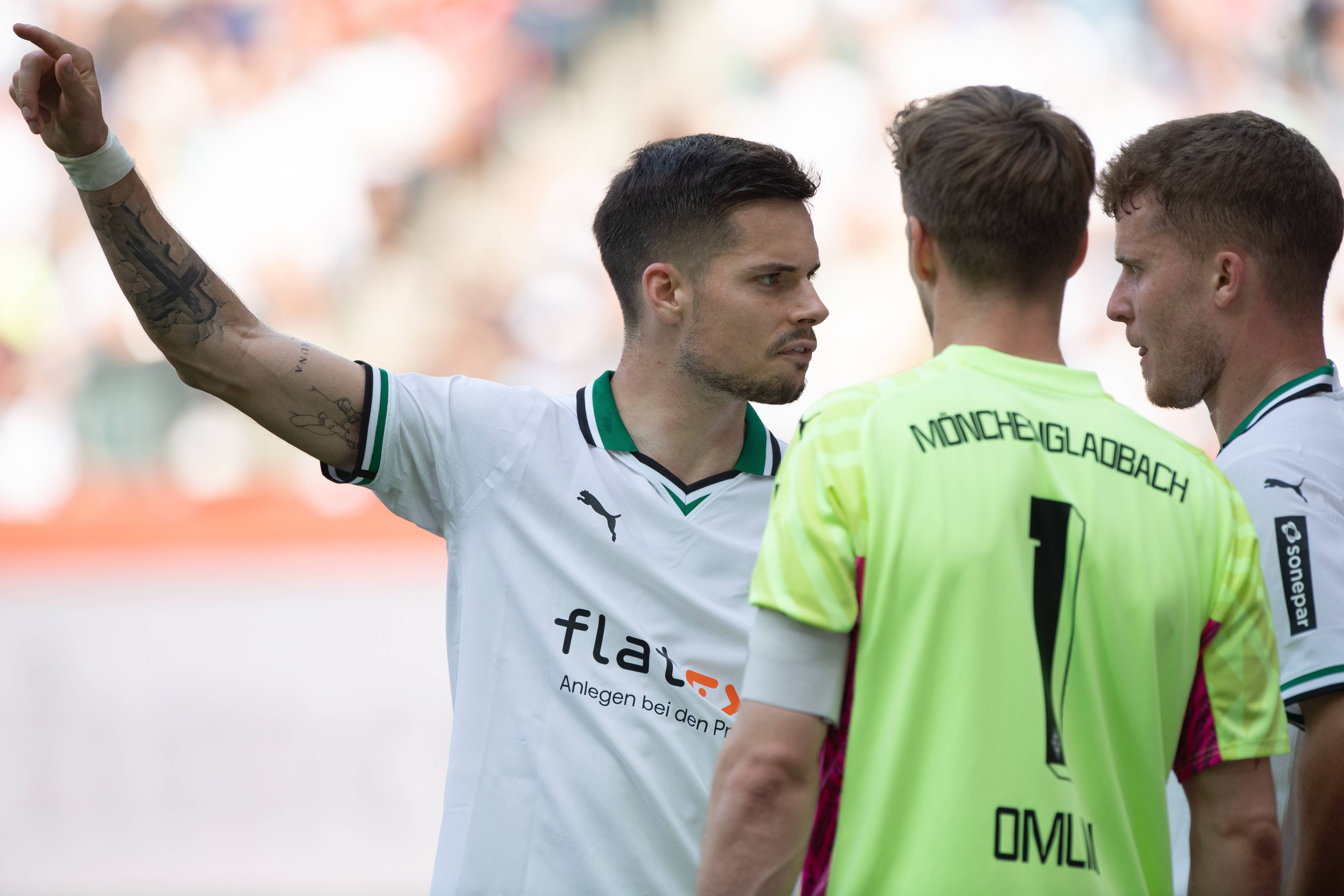 Profis von Borussia Mönchengladbach im Gespräch.