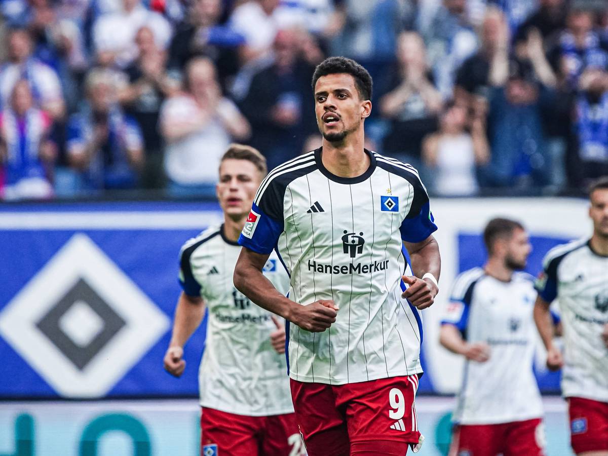 Robert Glatzel im Trikot des HSV.