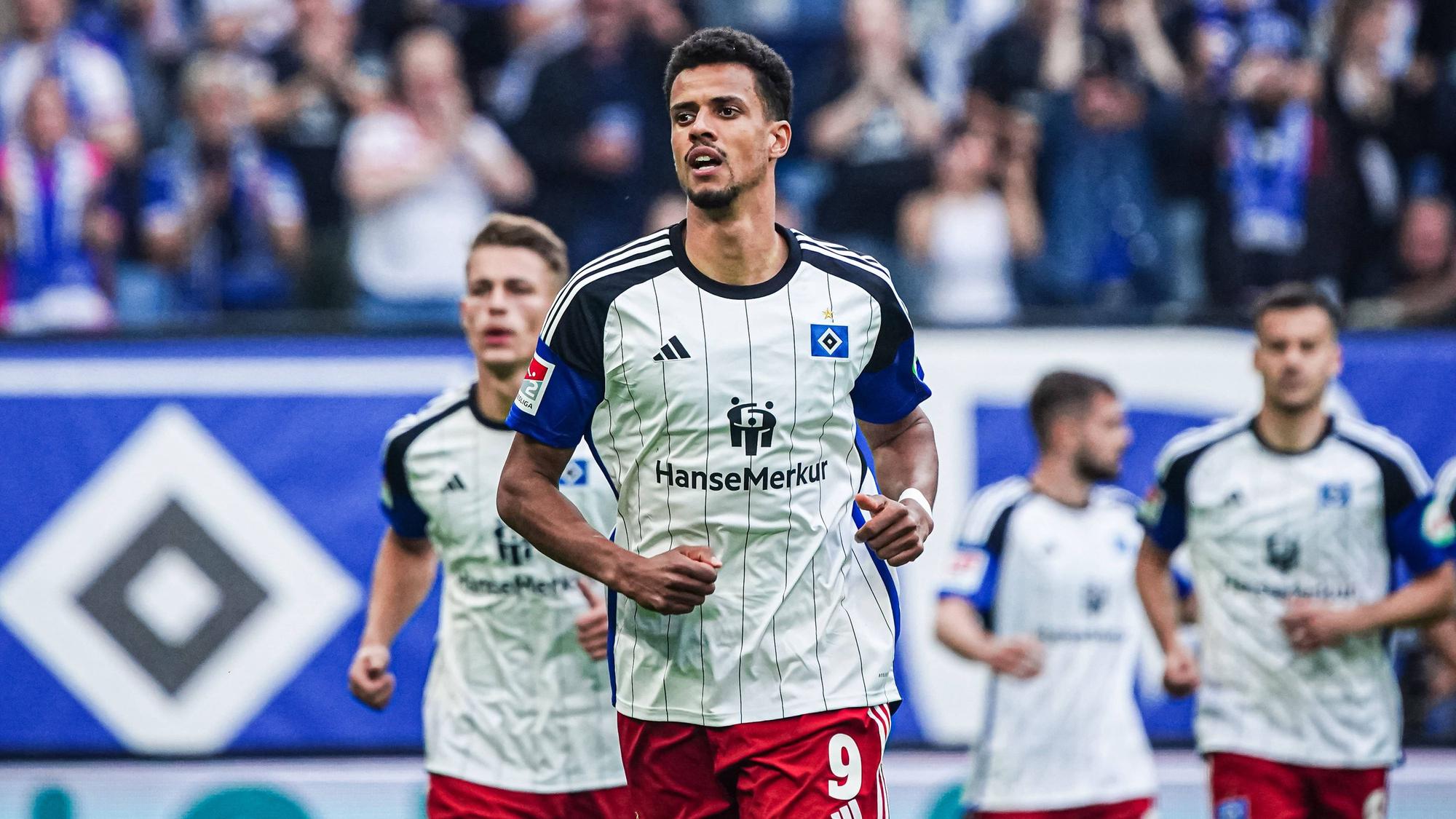 Robert Glatzel im Trikot des HSV.