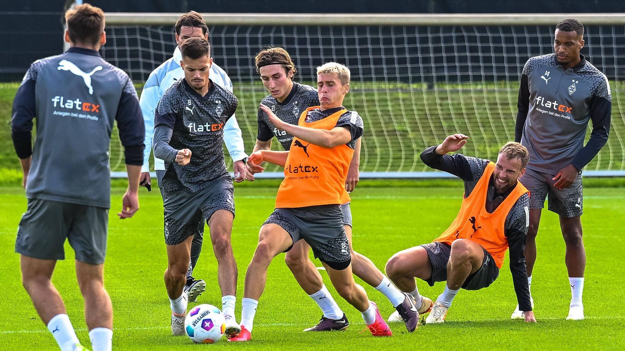Oscar Fraulo im Training von Borussia Mönchengladbach.
