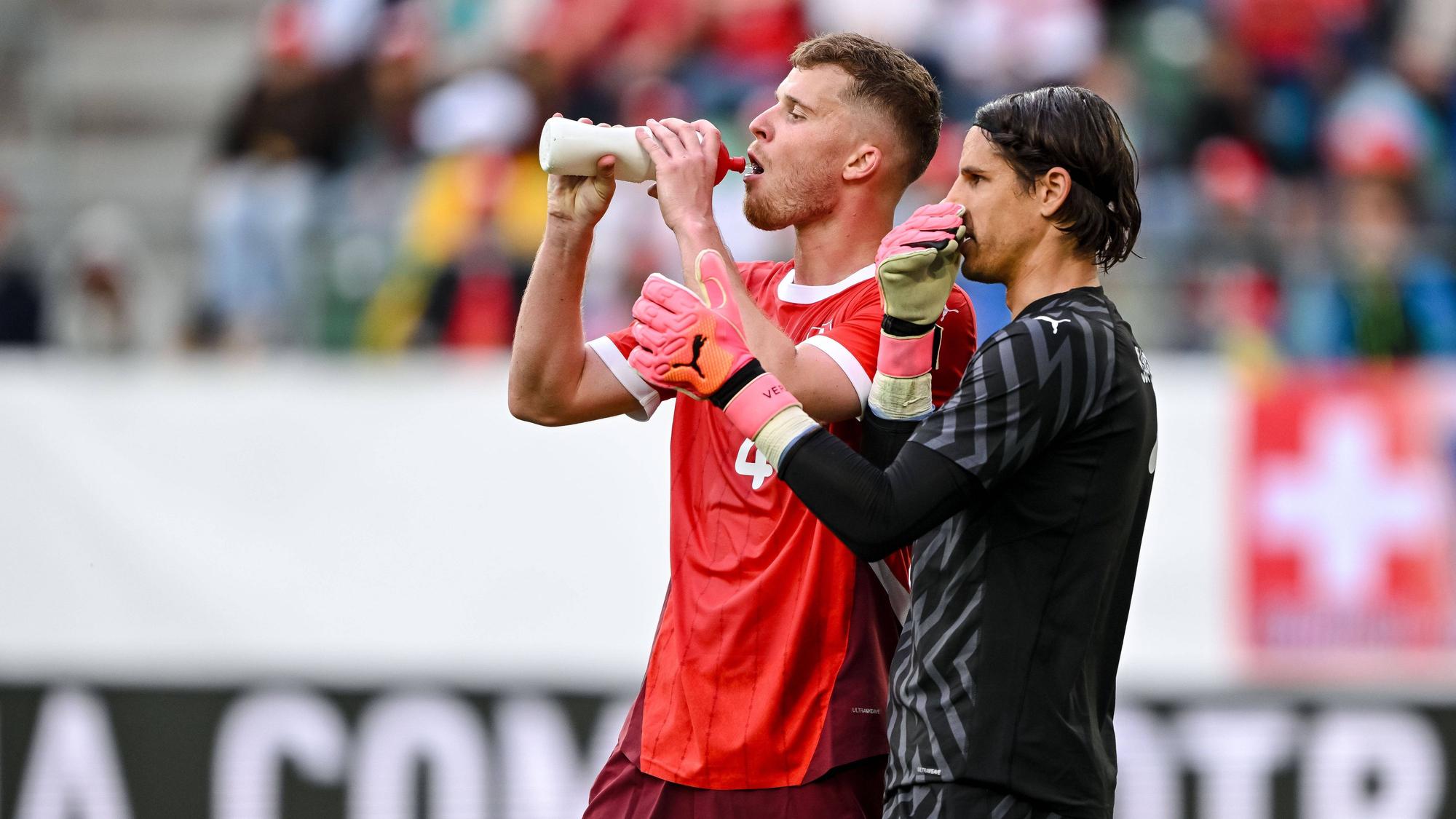 Nico Elvedi und Yann Sommer für die Schweiz.