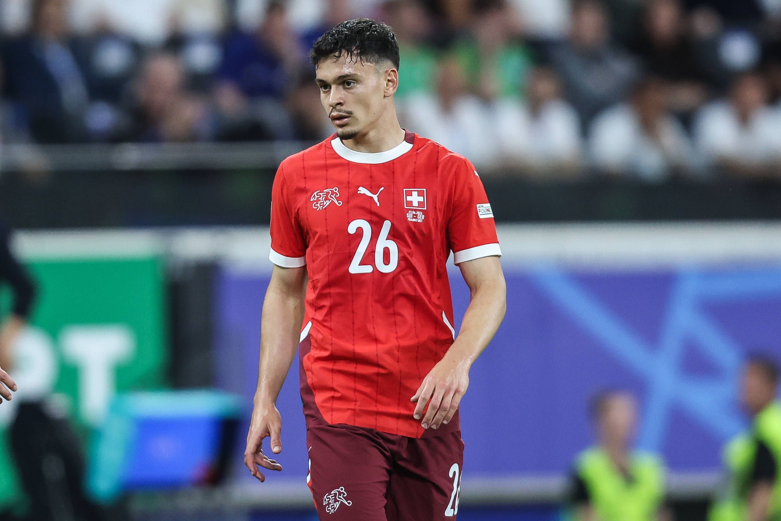Fabian Rieder im Schweiz-Trikot.