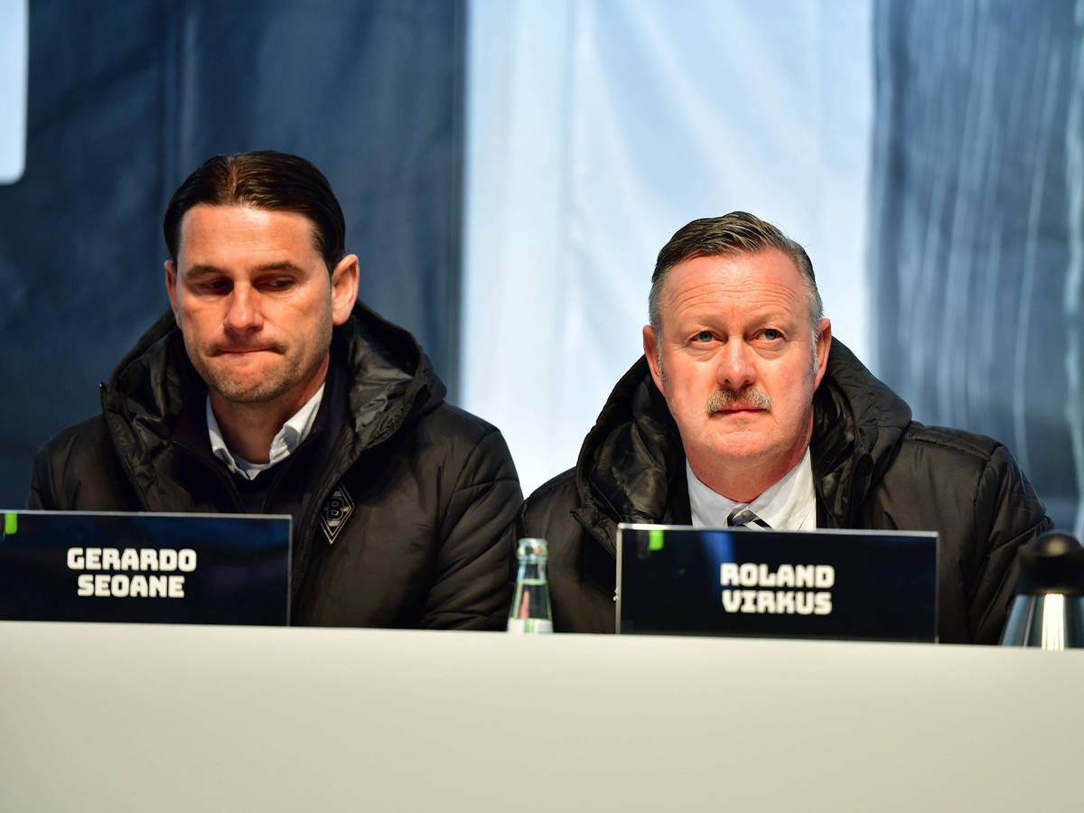 Roland Virkus und Gerardo Seoane auf der Mitgliederversammlung.