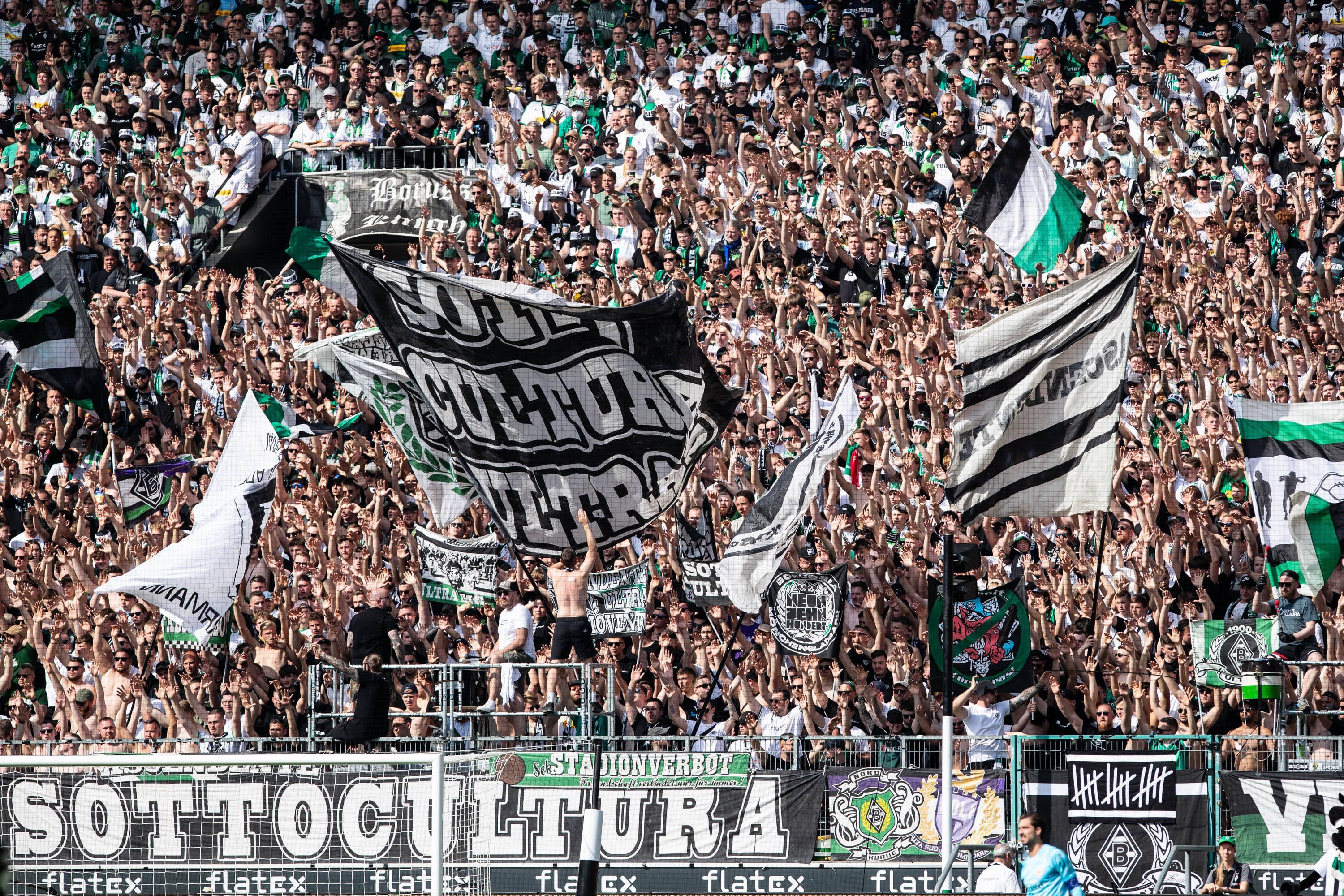 Die Nordkurve im Borussia-Park.