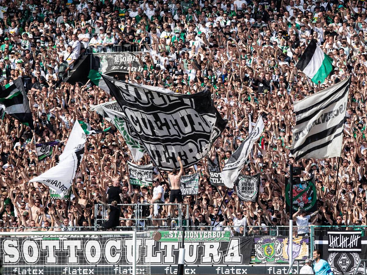 Die Nordkurve im Borussia-Park.
