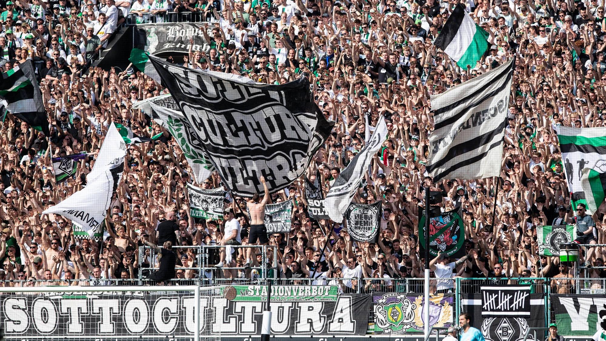 Die Nordkurve im Borussia-Park.