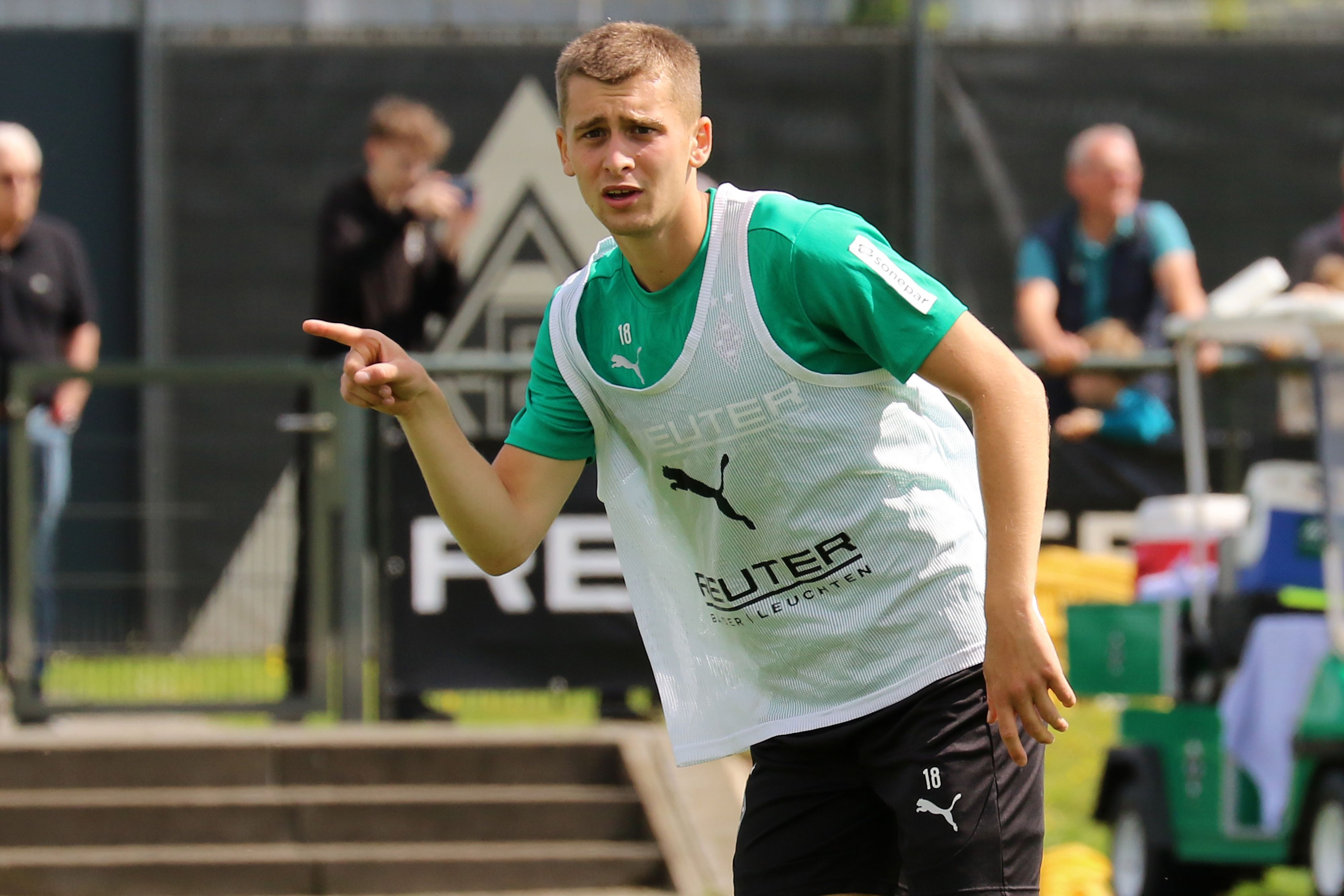 Oscar Fraulo im Borussia-Training.
