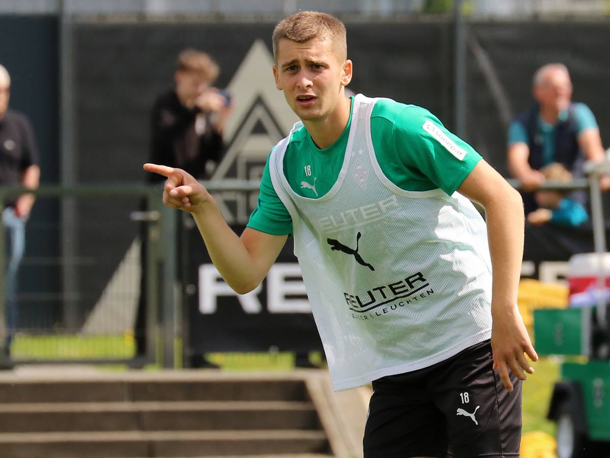 Oscar Fraulo im Borussia-Training.