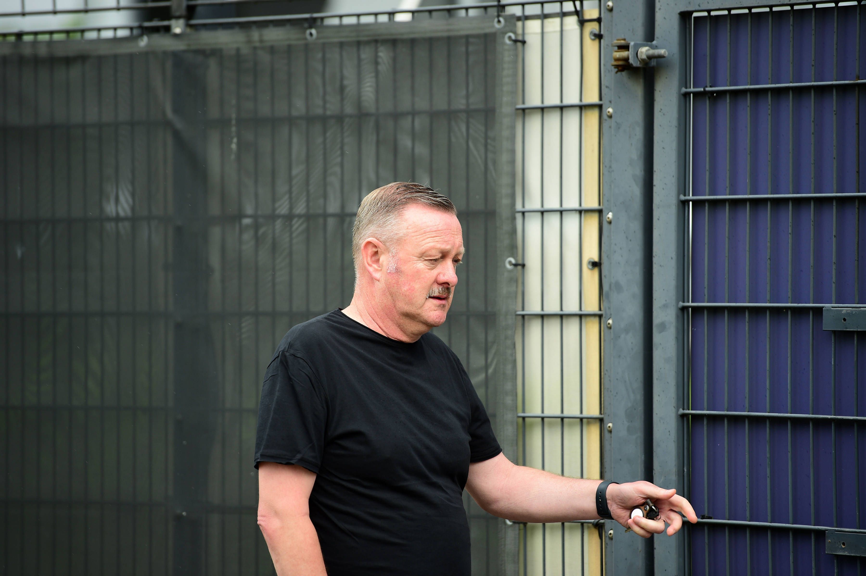 Roland Virkus auf dem Trainingsplatz.