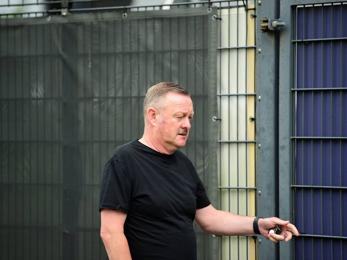 Roland Virkus auf dem Trainingsplatz.