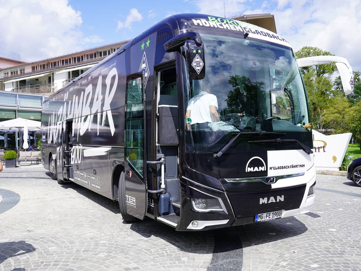Bus von Borussia Mönchengladbach.