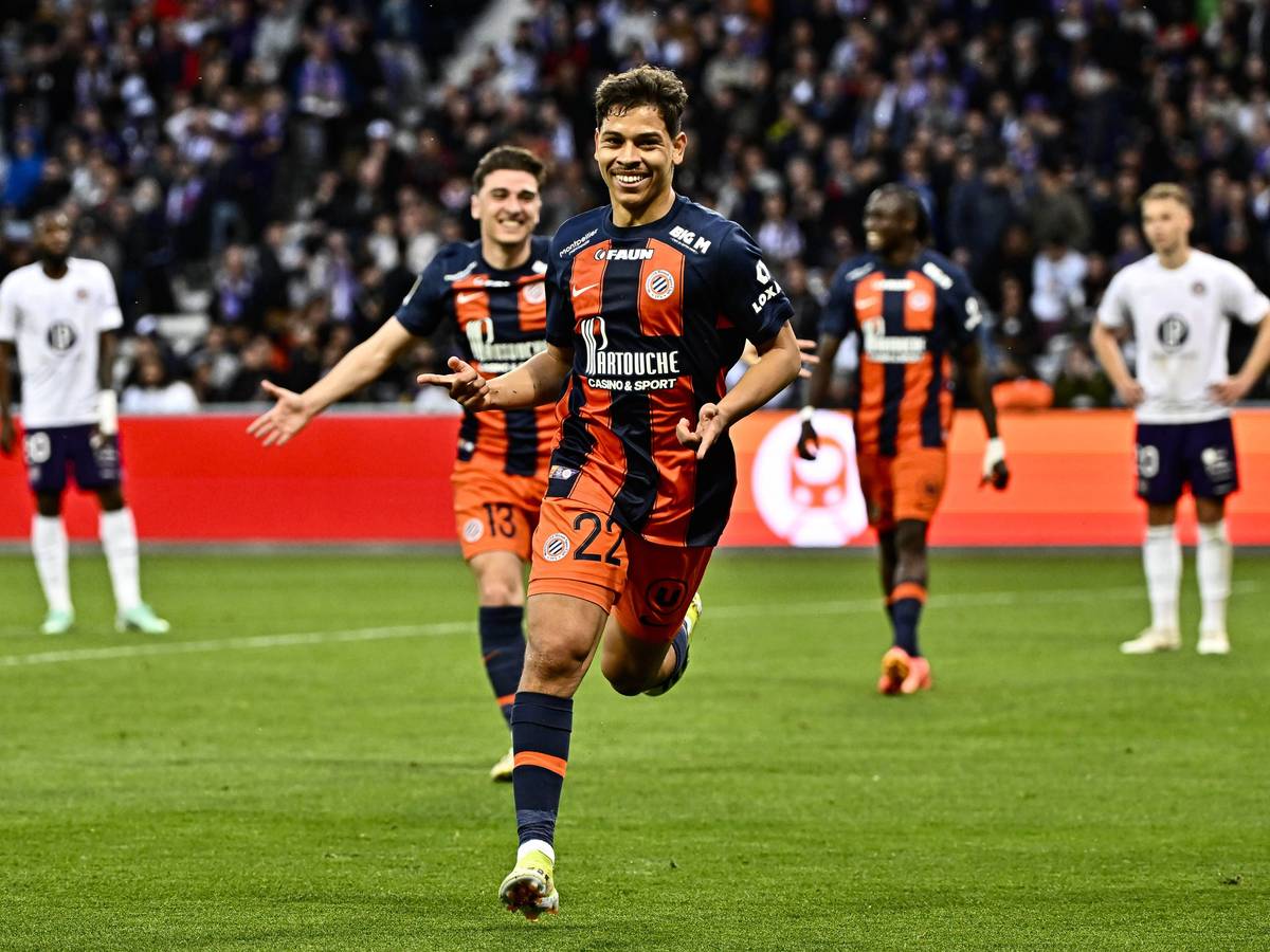 Khalil Fayad jubelt über sein Tor im Spiel bei Toulouse.
