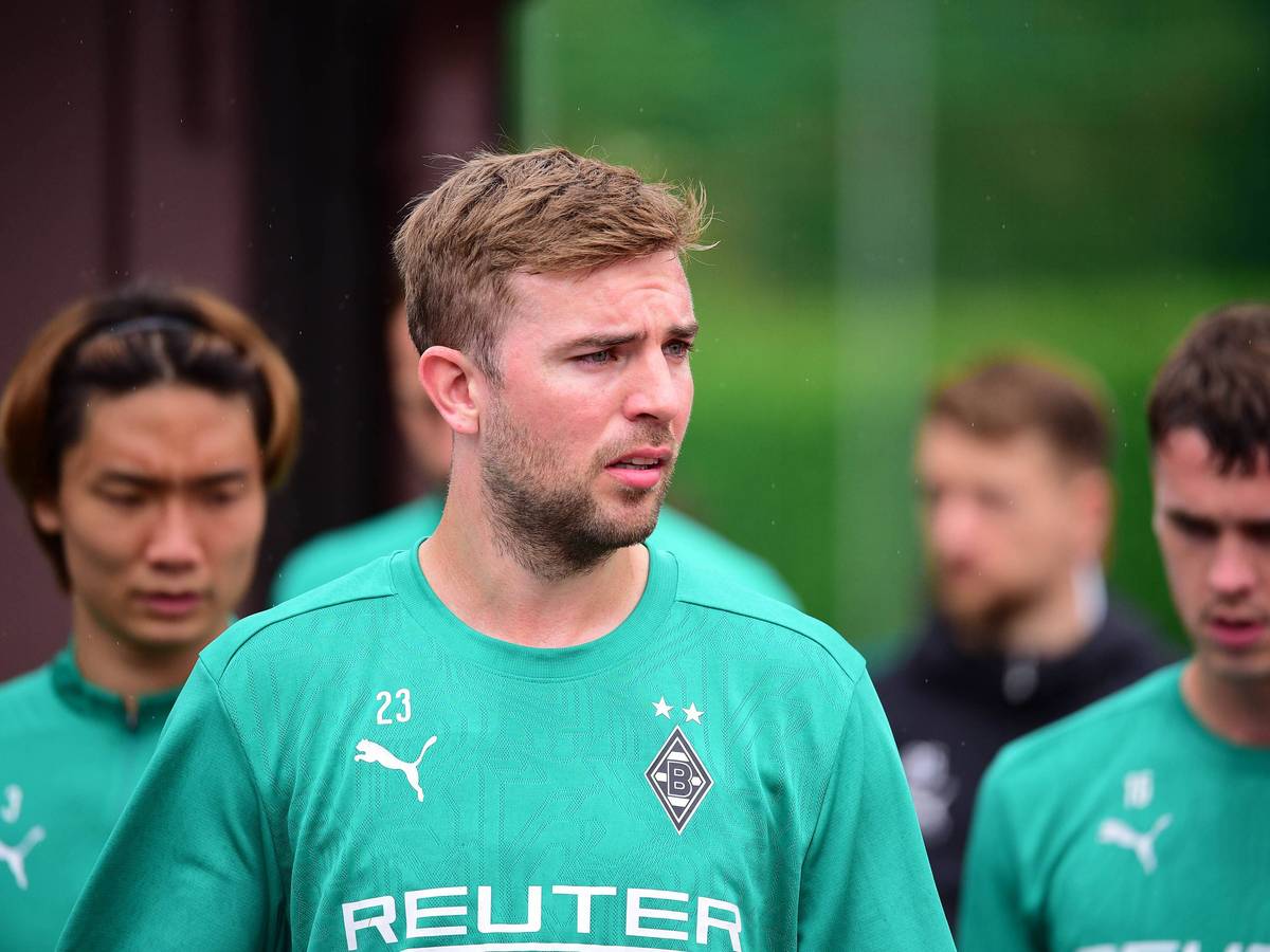 Christoph Kramer irritiert beim Gladbach-Training.