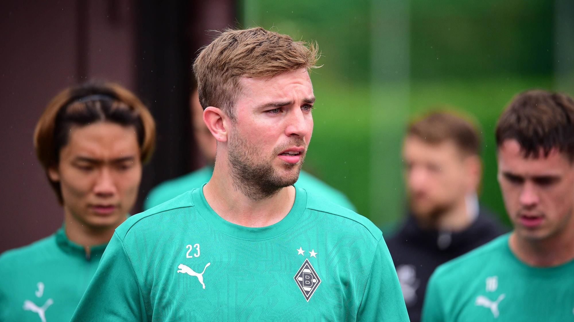 Christoph Kramer irritiert beim Gladbach-Training.