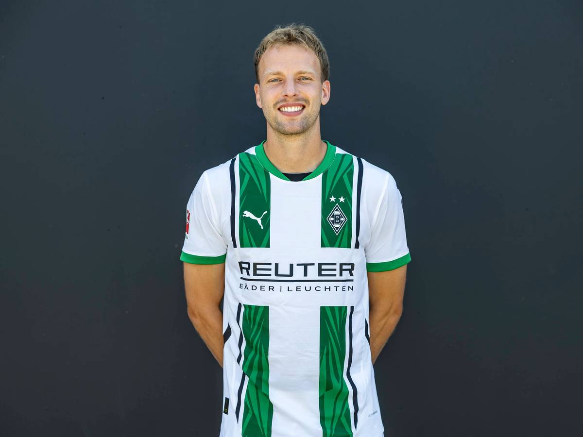 Marvin Friedrich, Innenverteidiger bei Fußball-Bundesligist Borussia Mönchengladbach in der Saison 2024/2025. Er trägt die Rückennummer 5.