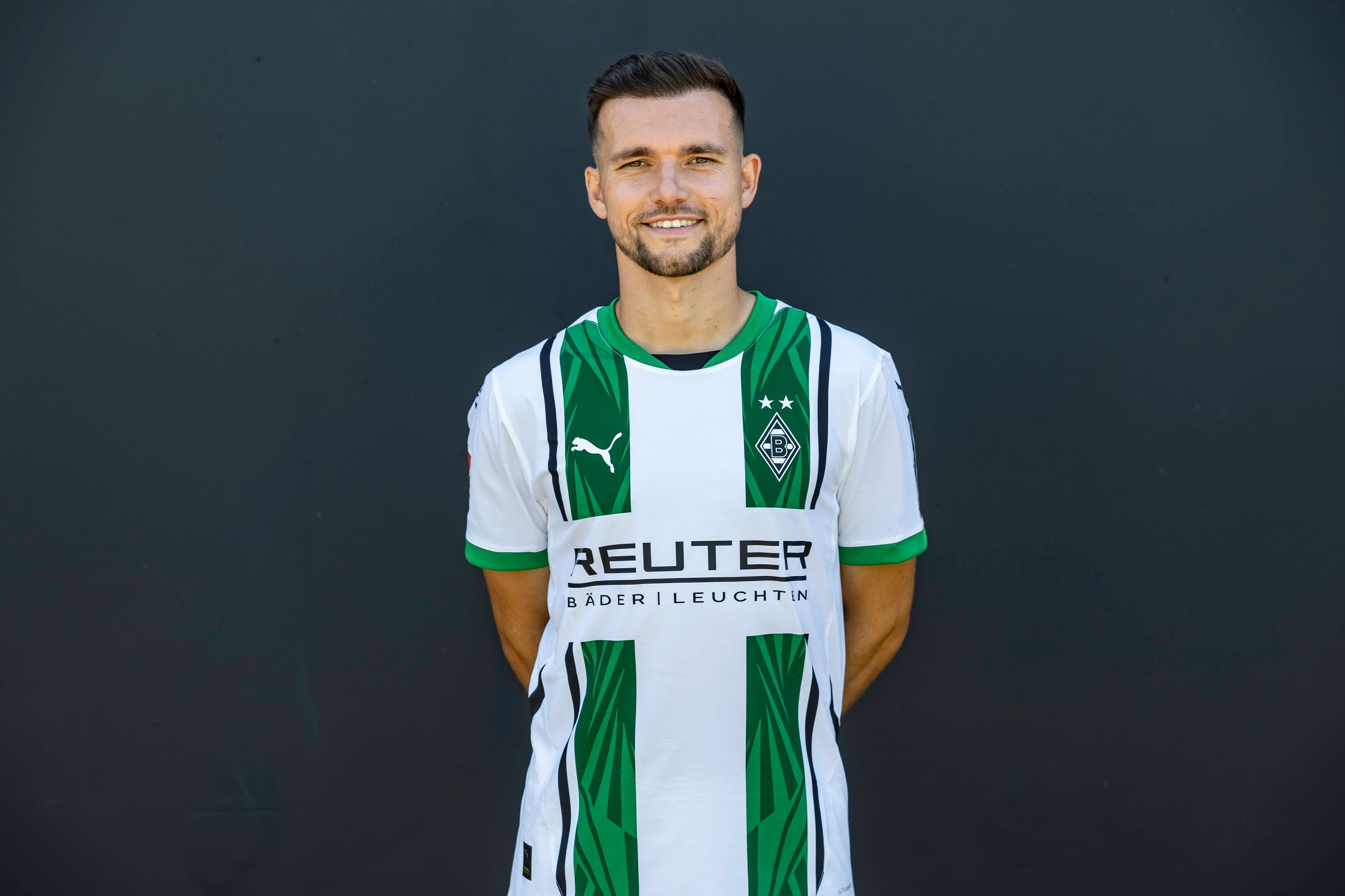 Kevin Stöger, offensives Mittelfeld, von Fußball-Bundesligist Borussia Mönchengladbach in der Saison 2024/2025.