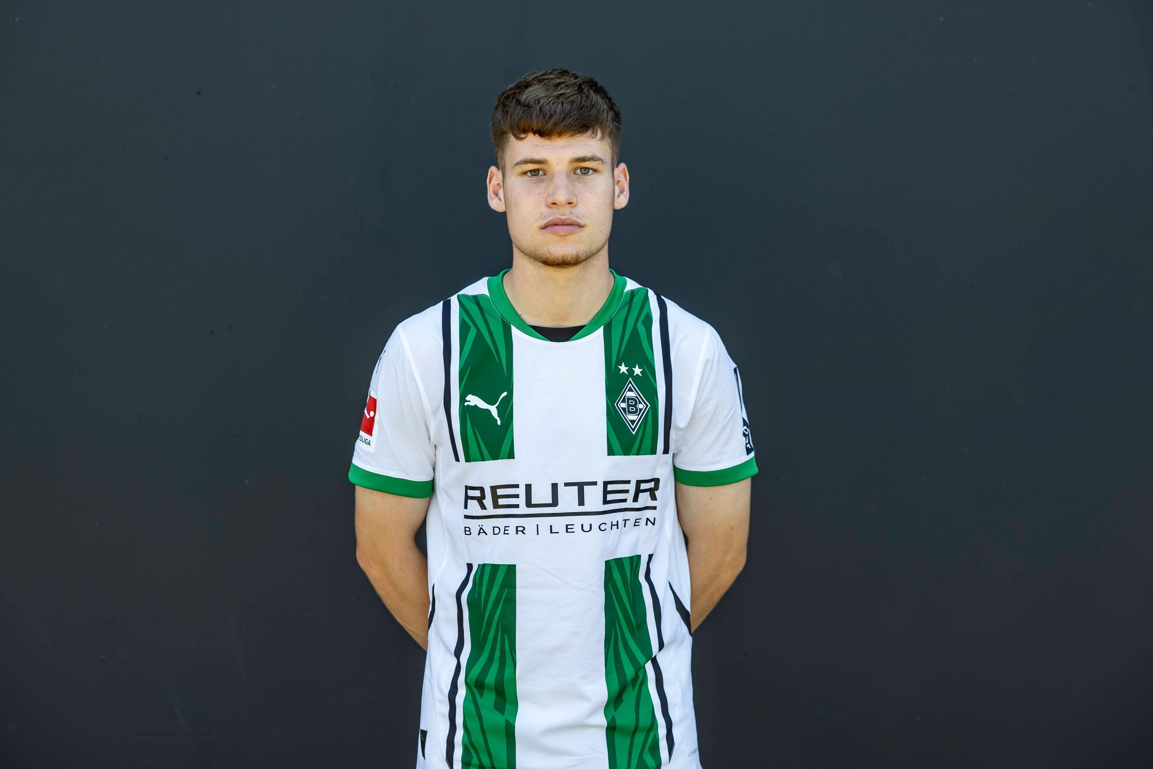 Lukas Ullrich, Verteidiger von Fußball-Bundesligist Borussia Mönchengladbach in der Saison 2024/2025.