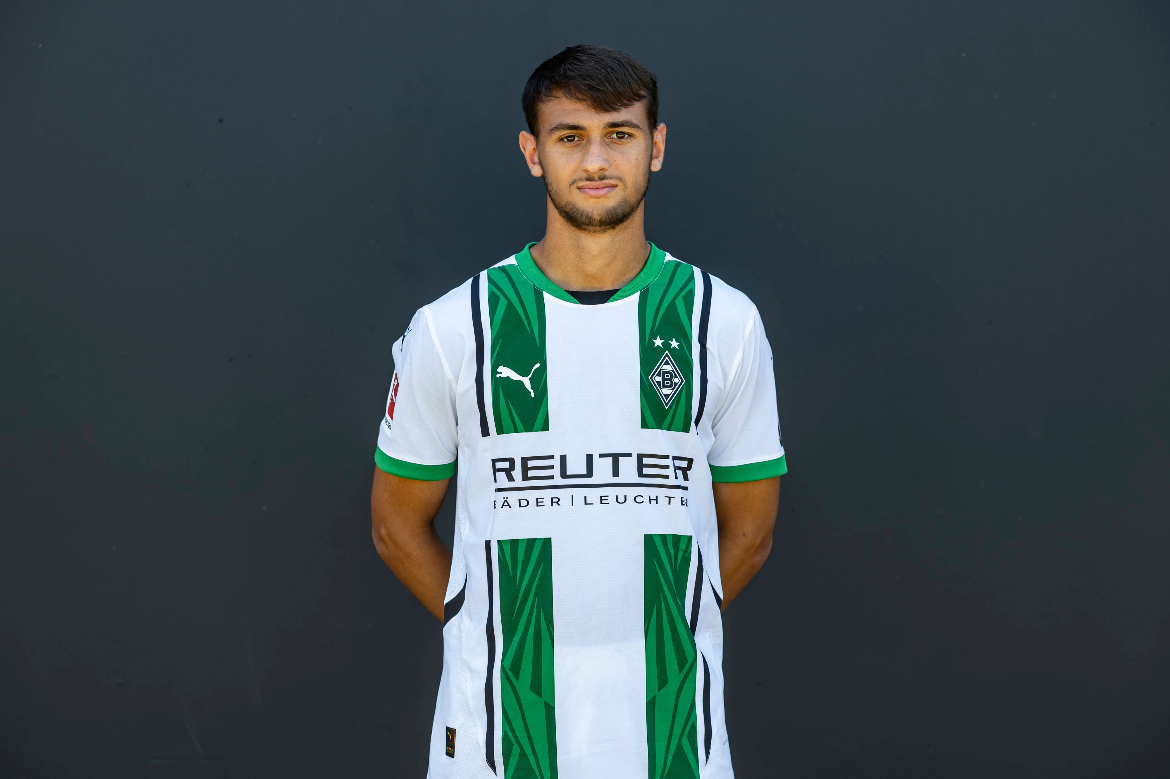 Fabio Chiarodia, Innenverteidiger von Fußball-Bundesligist Borussia Mönchengladbach in der Saison 2024/2025.