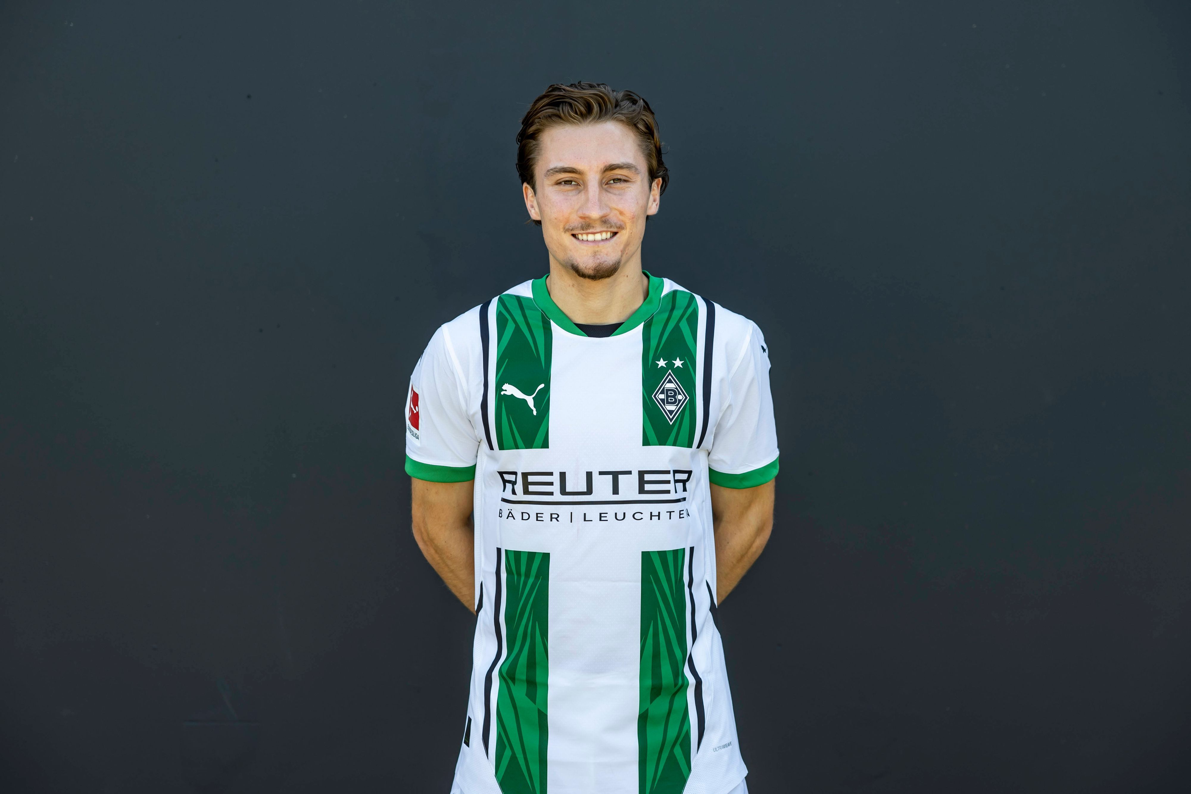 Rocco Reitz, zentraler Mittelfeldspieler von Fußball-Bundesligist Borussia Mönchengladbach in der Saison 2024/2025.