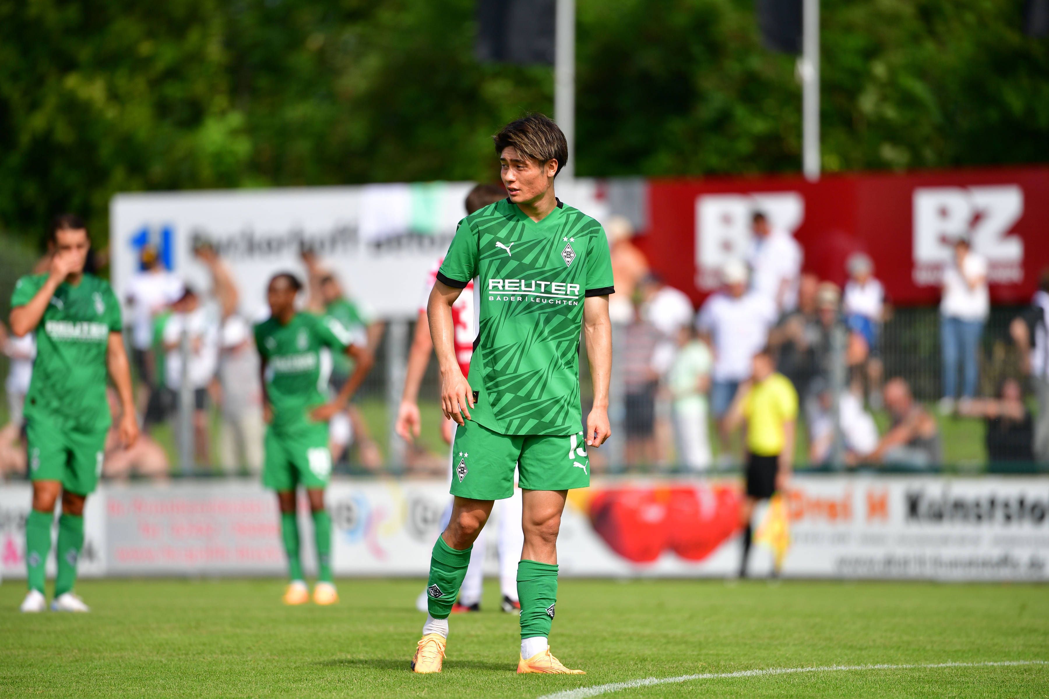 Shio Fukuda bei einem Testspiel gegen den FC Wegberg-Beeck.