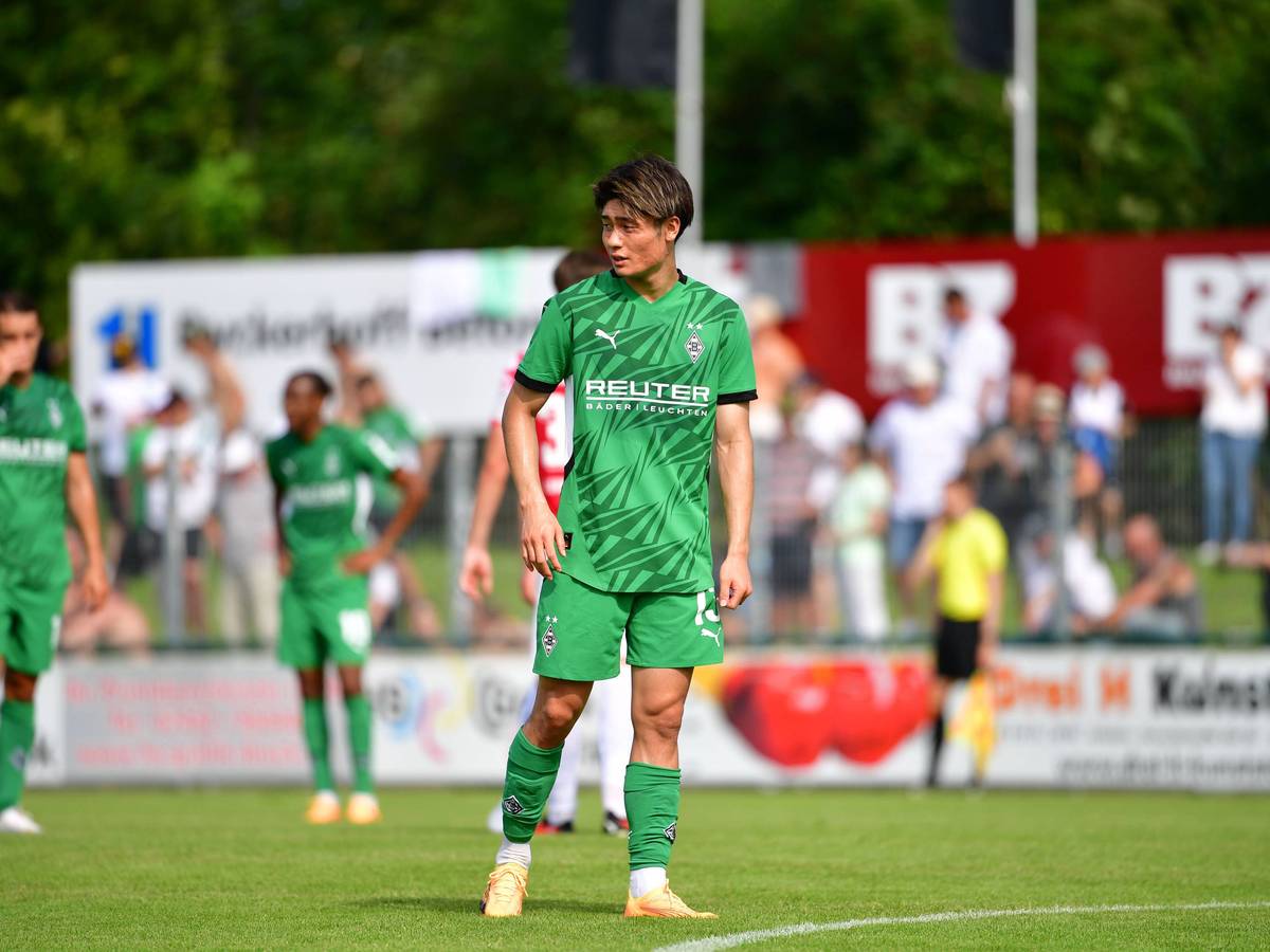 Shio Fukuda bei einem Testspiel gegen den FC Wegberg-Beeck.