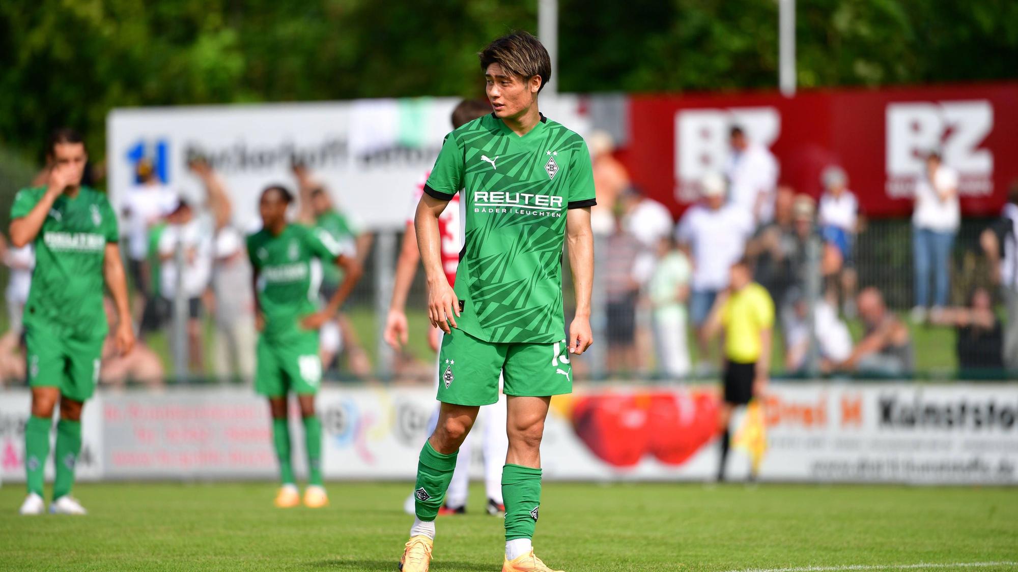 Shio Fukuda bei einem Testspiel gegen den FC Wegberg-Beeck.