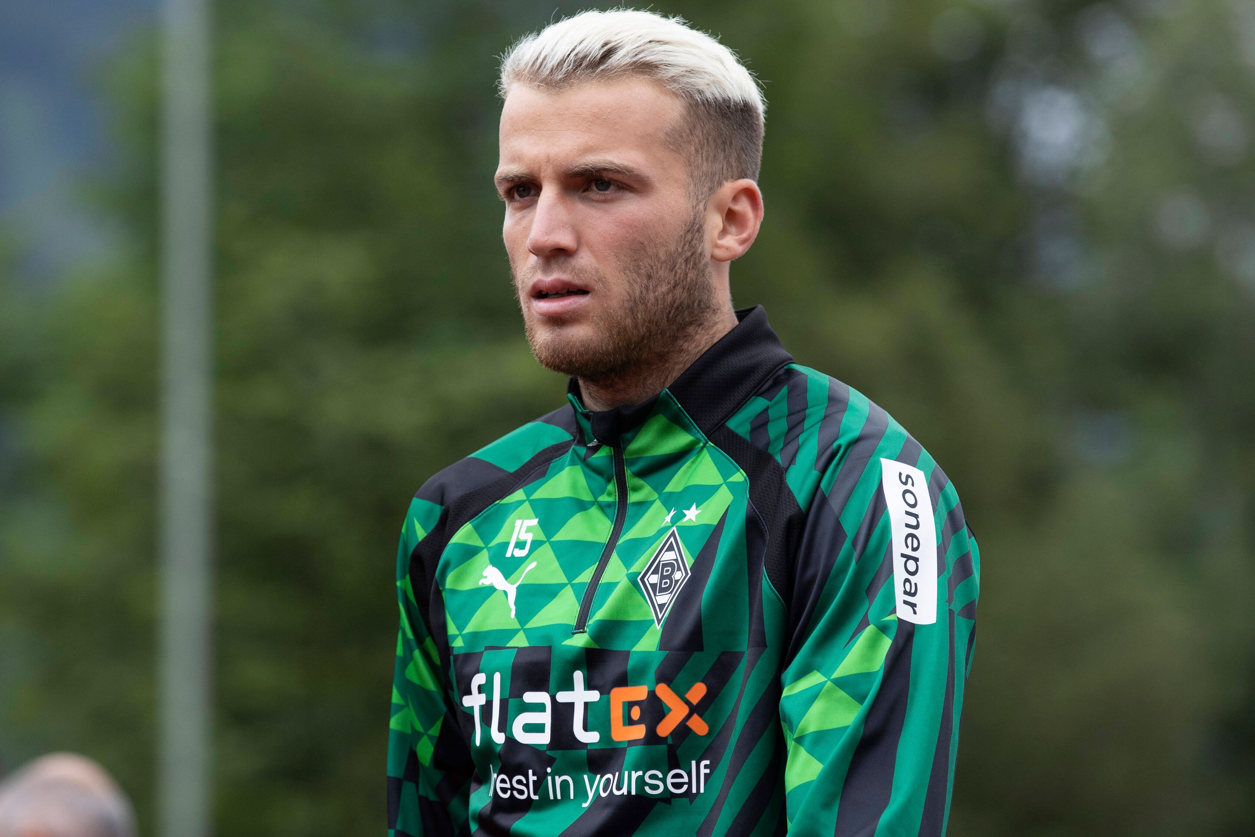 Jordan Beyer im Trainingslager von Borussia Mönchengladbach.