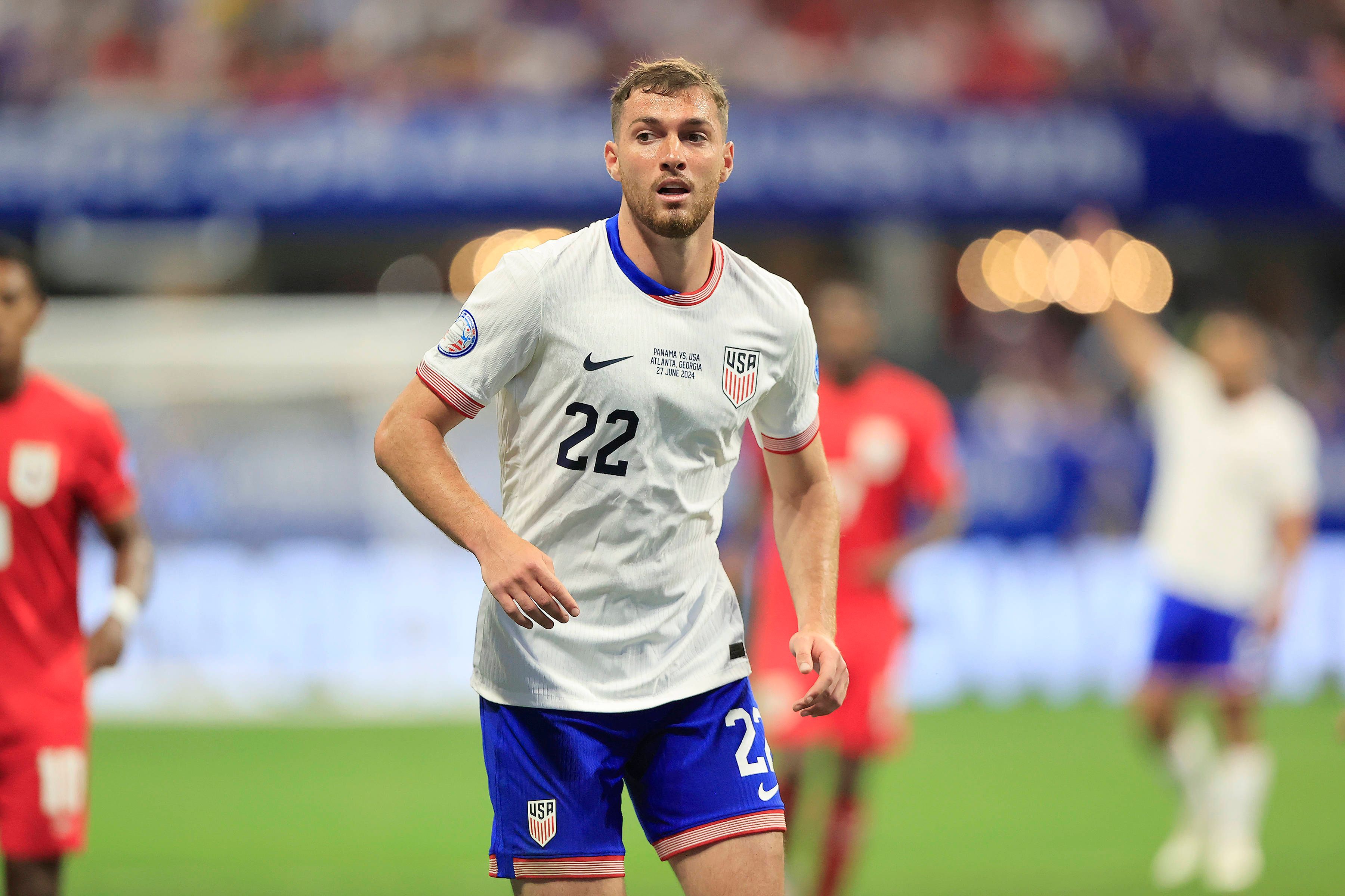 US-Nationalspieler Joe Scally läuft im Spiel gegen Panama über den Platz.