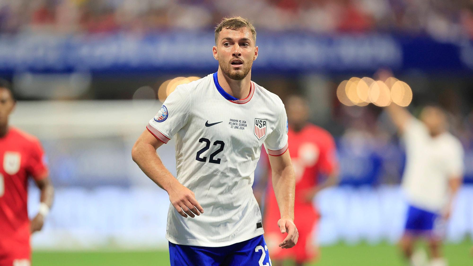 US-Nationalspieler Joe Scally läuft im Spiel gegen Panama über den Platz.