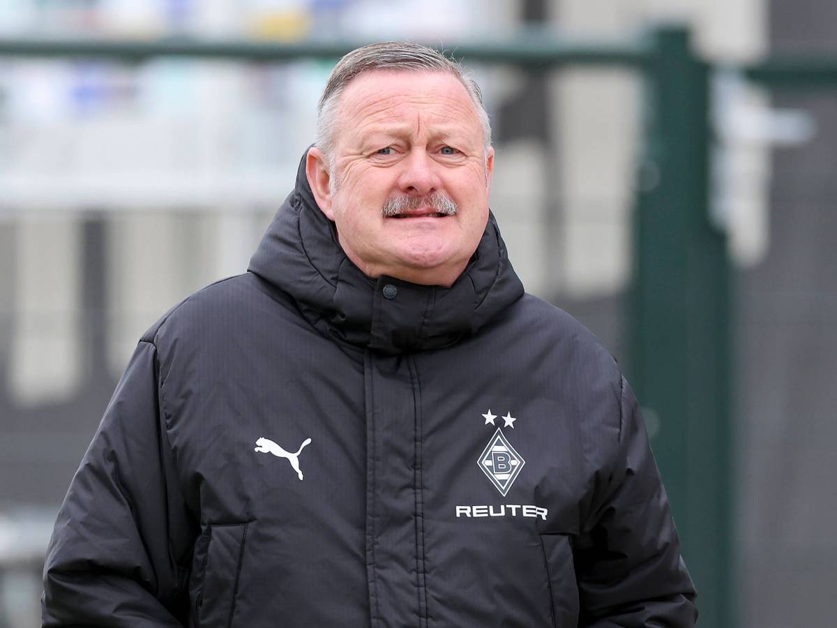 Roland Virkus bei einem Testspiel von Borussia Mönchengladbach.
