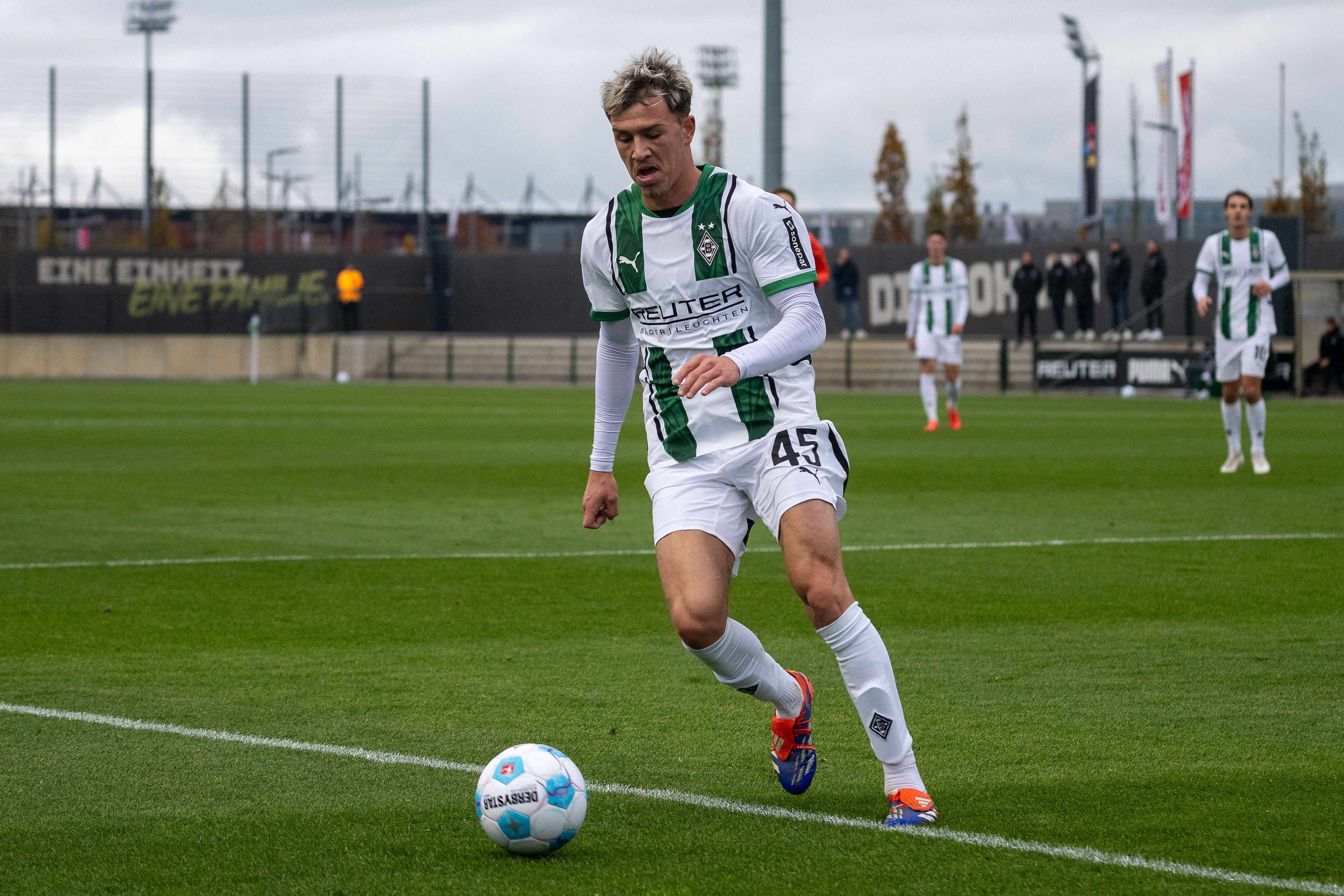 Noah Pesch im Testspiel gegen Preußen Münster.
