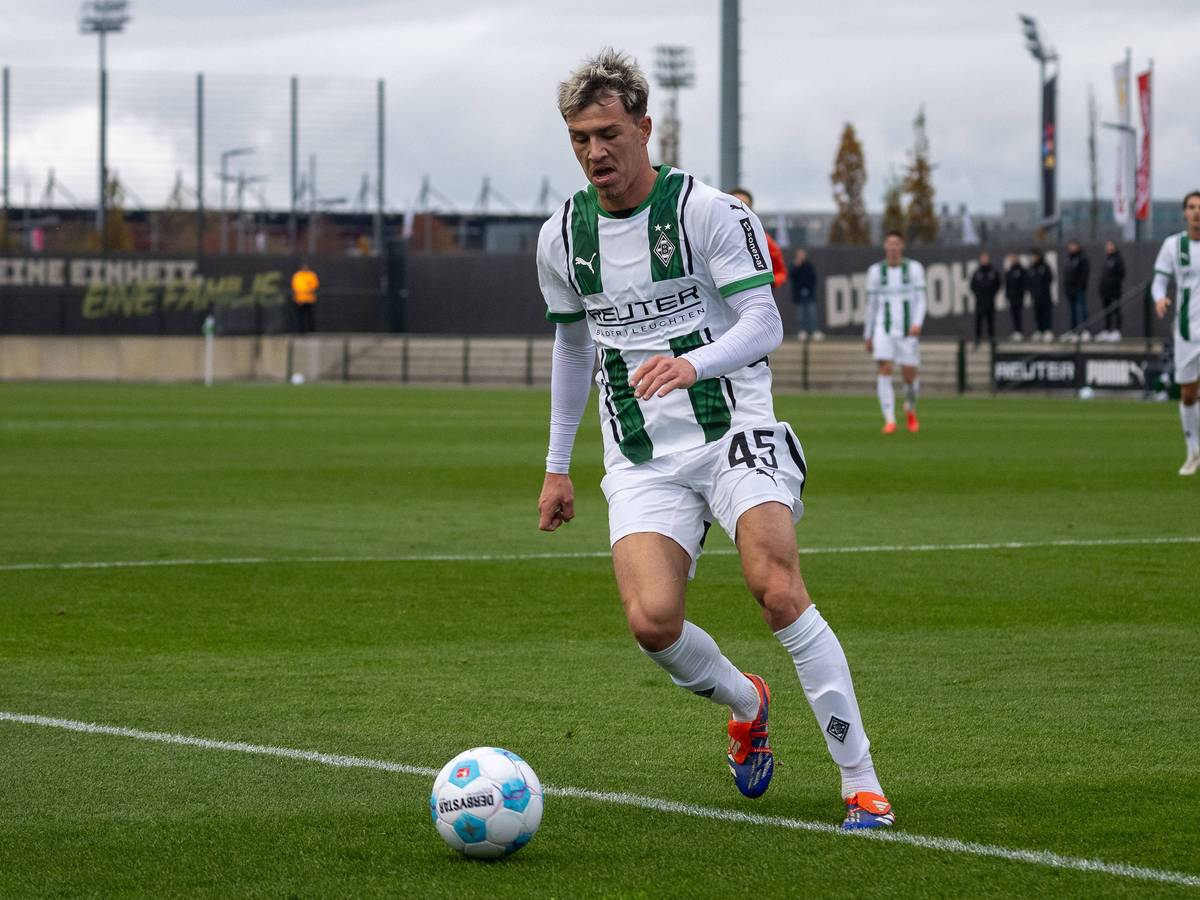 Noah Pesch im Testspiel gegen Preußen Münster.